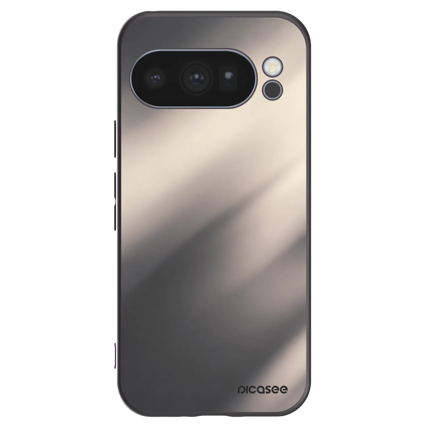 Picasee Google Pixel 10 Pro Hülle - Schwarzes Silikon - Smoky Beige