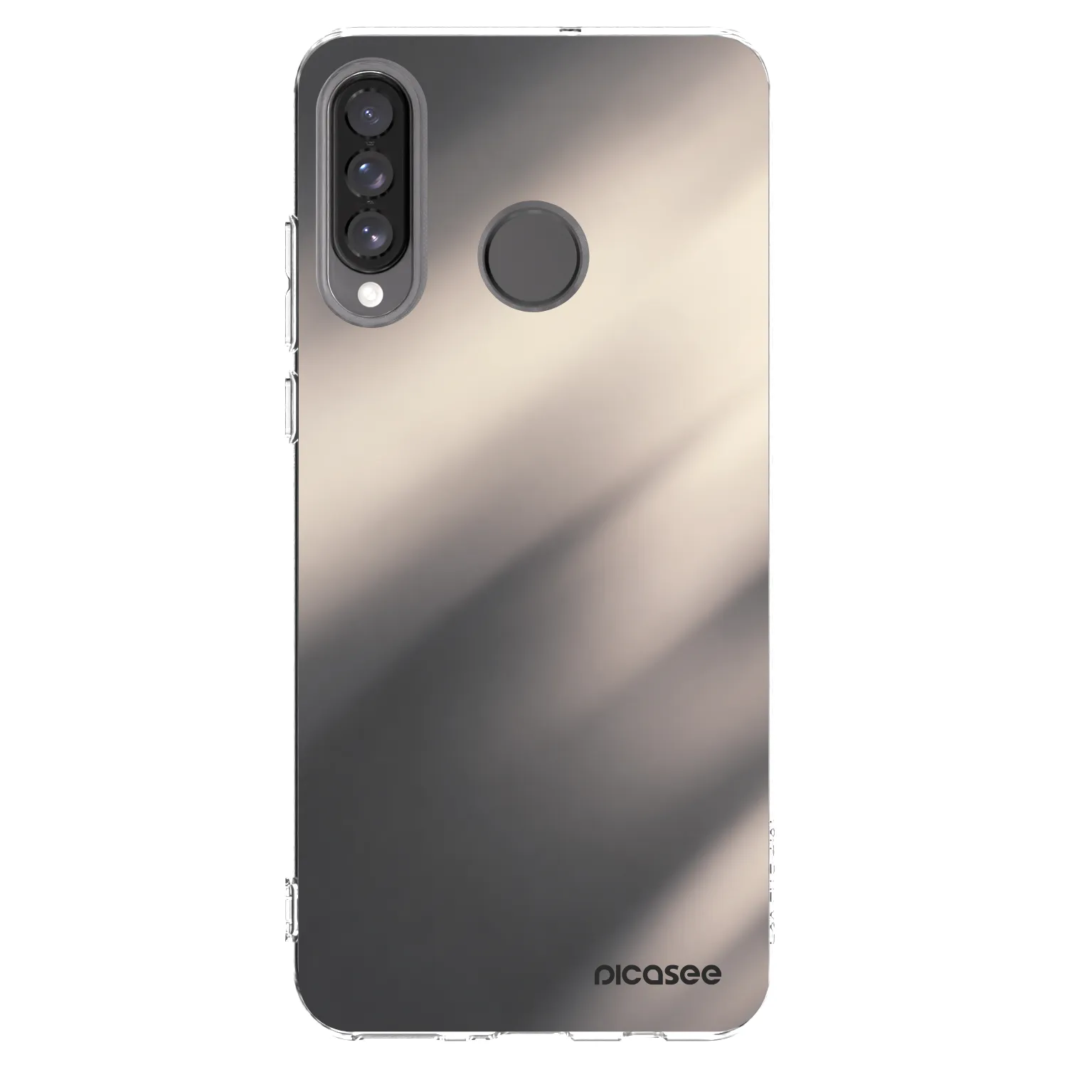 Picasee Huawei P30 Lite Hülle - Transparentes Silikon - Smoky Beige