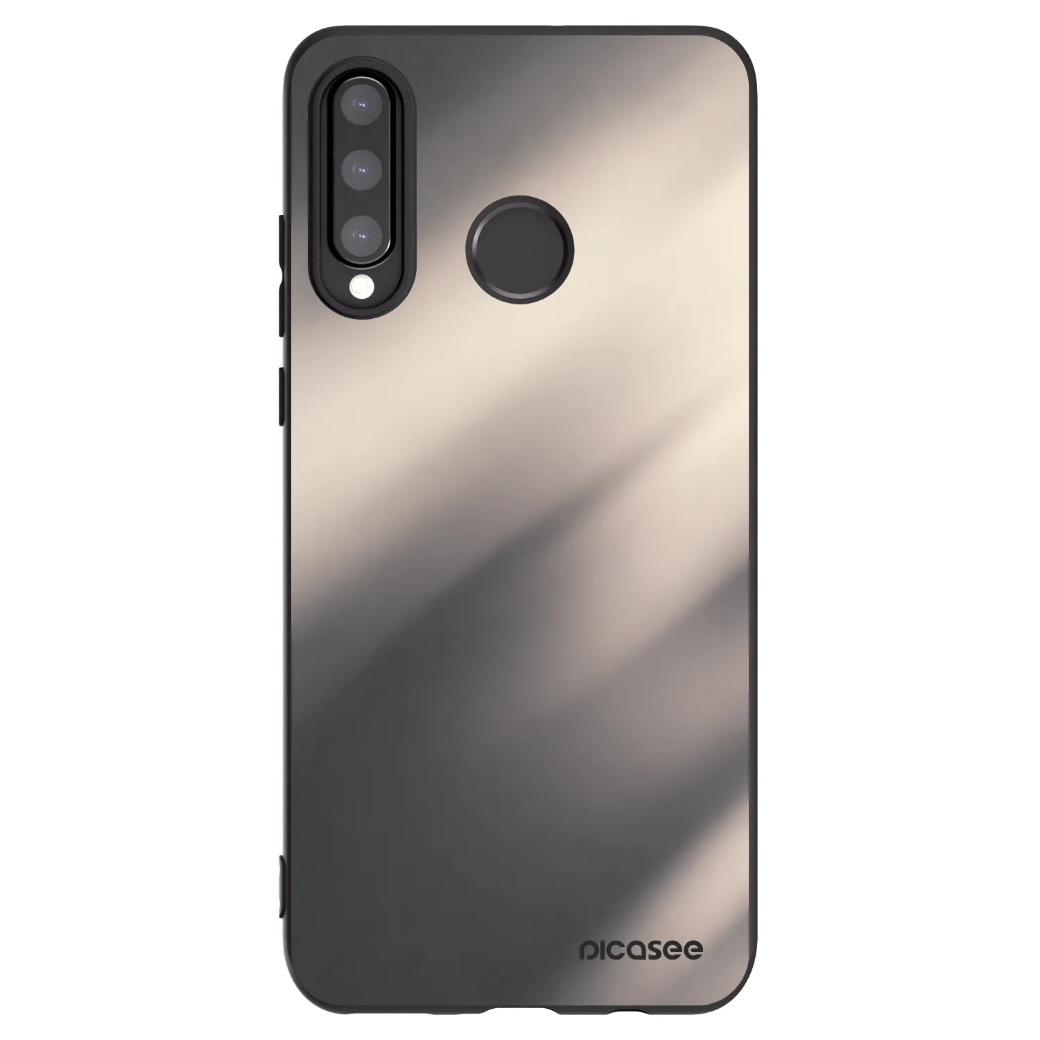 Picasee Huawei P30 Lite Hülle - Schwarzes Silikon - Smoky Beige