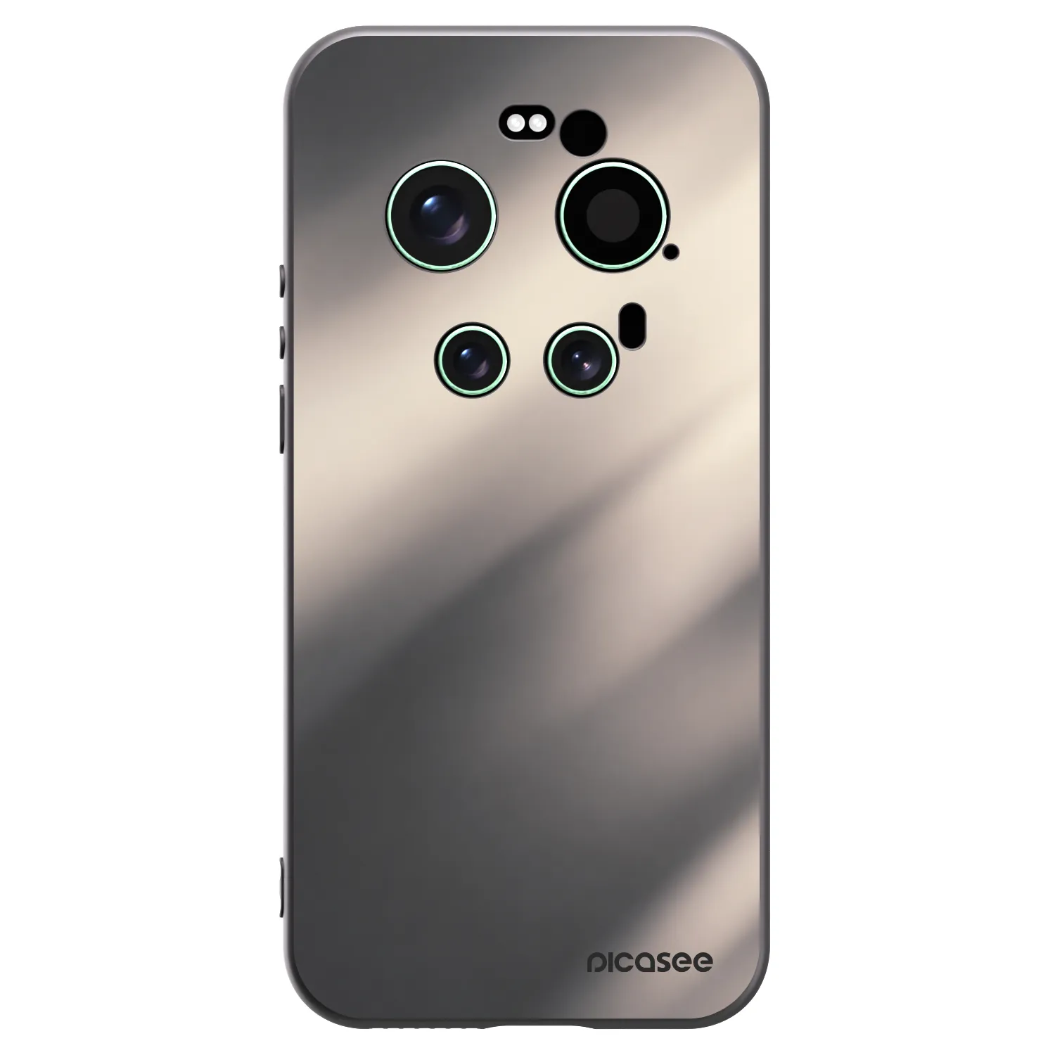 Picasee Xiaomi 17 Ultra Hülle - Schwarzes Silikon - Smoky Beige
