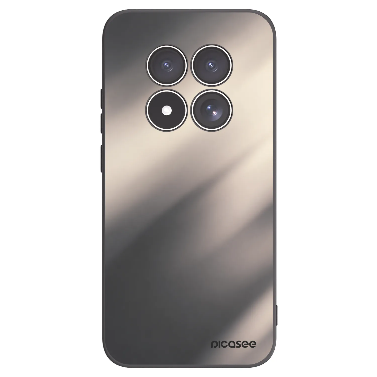 Picasee Xiaomi Redmi Note 15 Pro 5G Hülle - Schwarzes Silikon - Smoky Beige