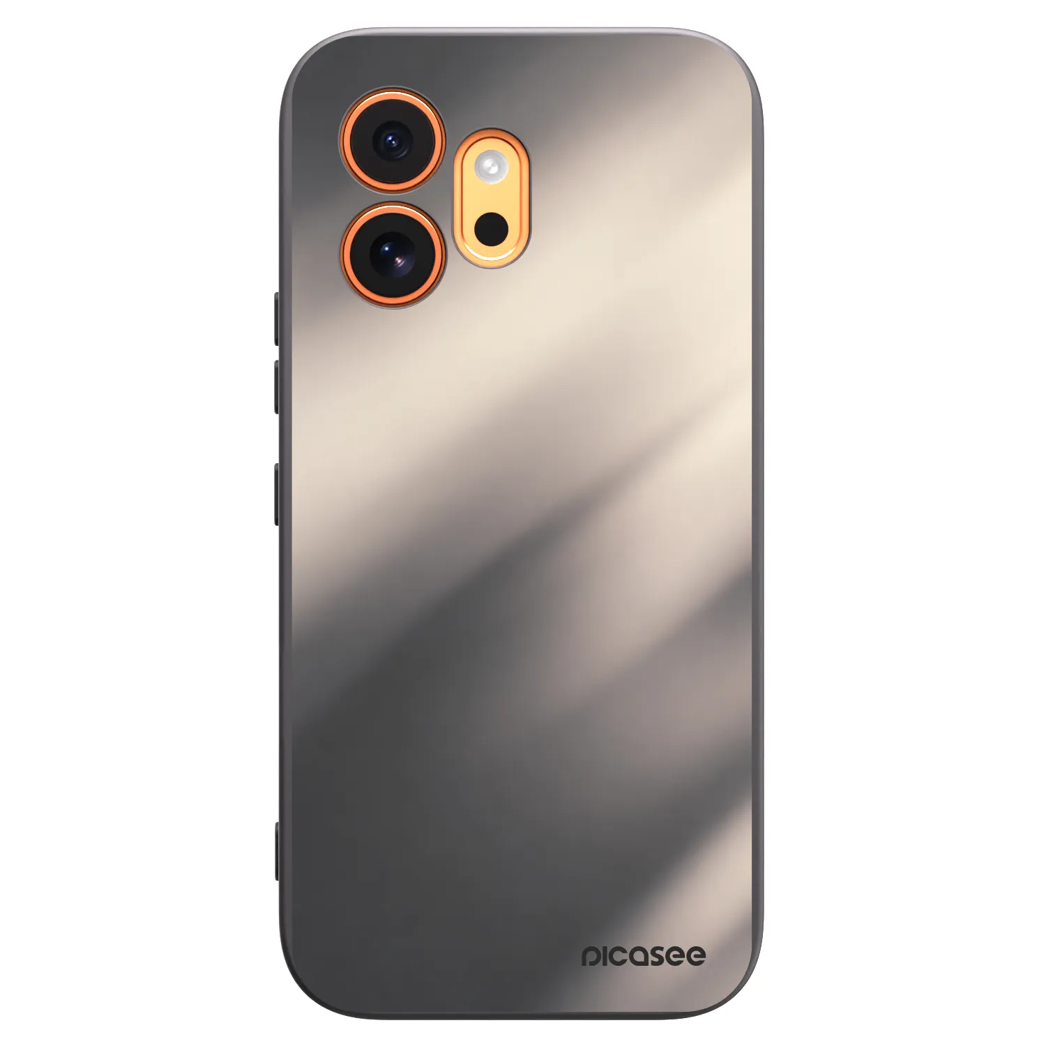 Picasee Honor 600 Hülle - Schwarzes Silikon - Smoky Beige