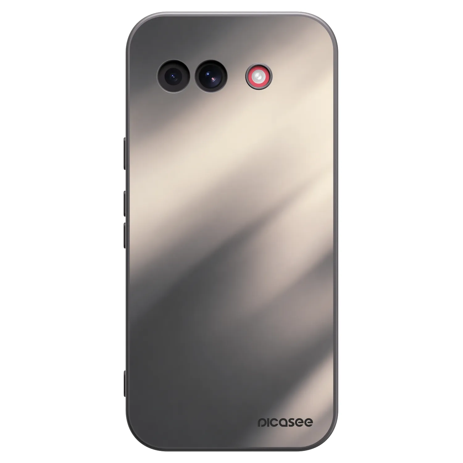 Picasee Google Pixel 10a Hülle - Schwarzes Silikon - Smoky Beige