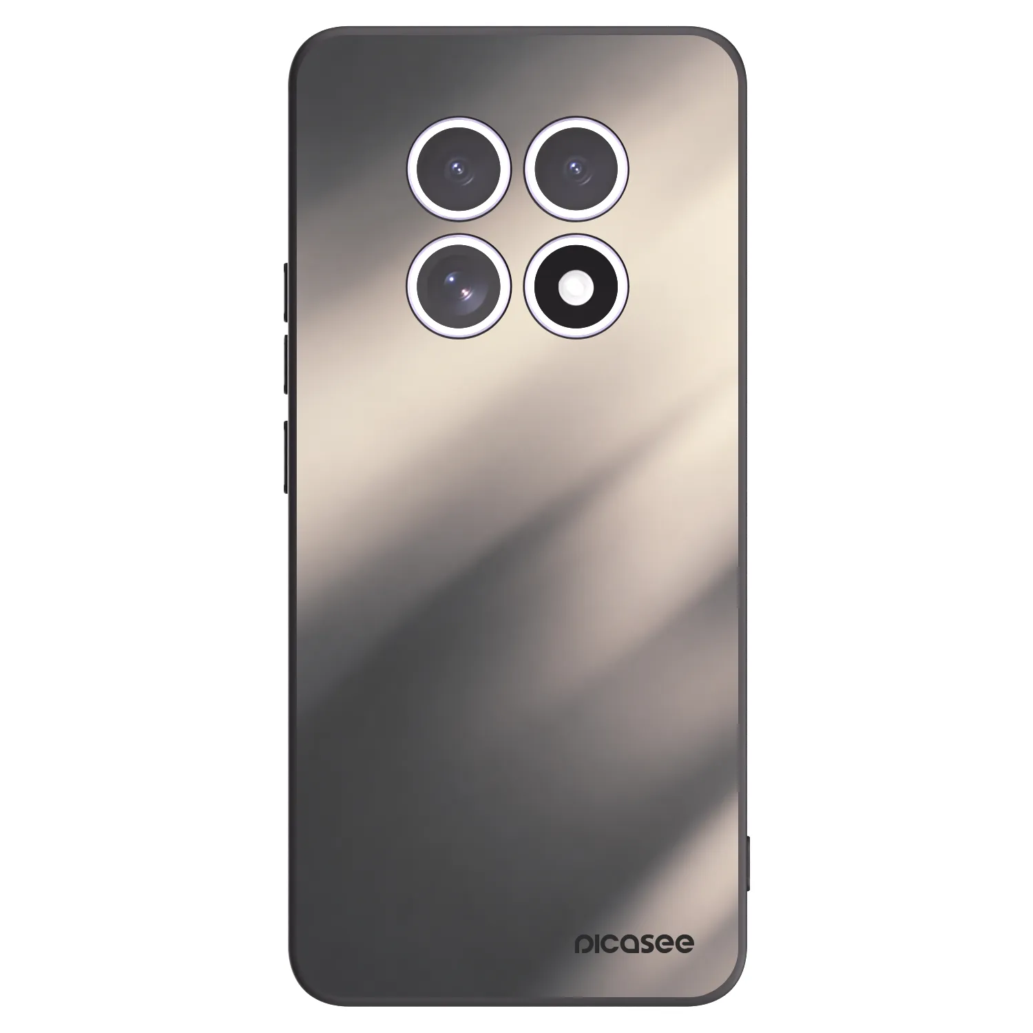 Picasee Xiaomi Redmi Note 15 5G Hülle - Schwarzes Silikon - Smoky Beige