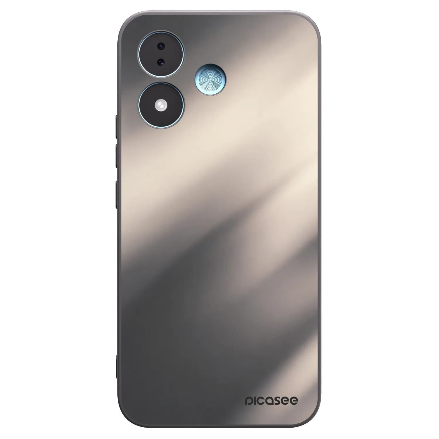 Picasee Xiaomi Redmi Note 17 5G Hülle - Schwarzes Silikon - Smoky Beige