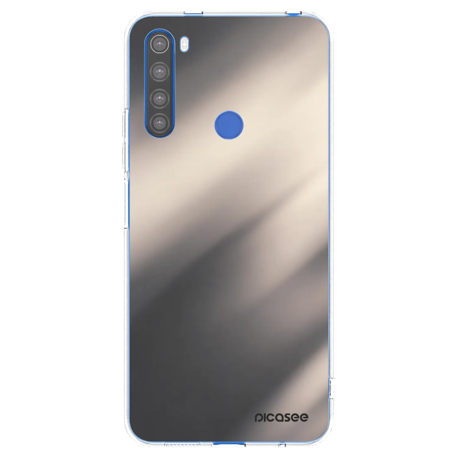 Picasee Xiaomi Redmi Note 8T Hülle - Transparentes Silikon - Smoky Beige