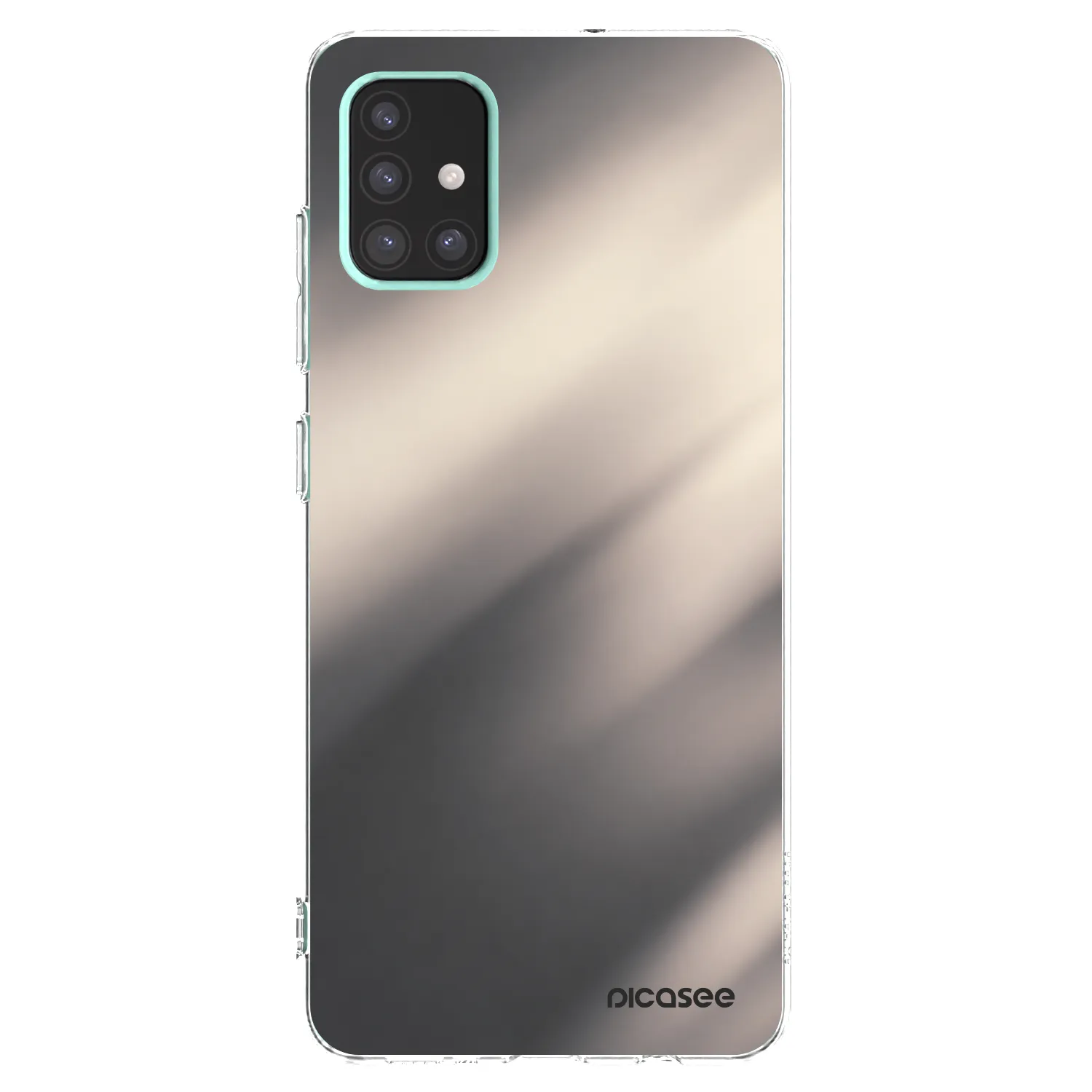 Picasee Samsung Galaxy A51 A515F Hülle - Transparentes Silikon - Smoky Beige