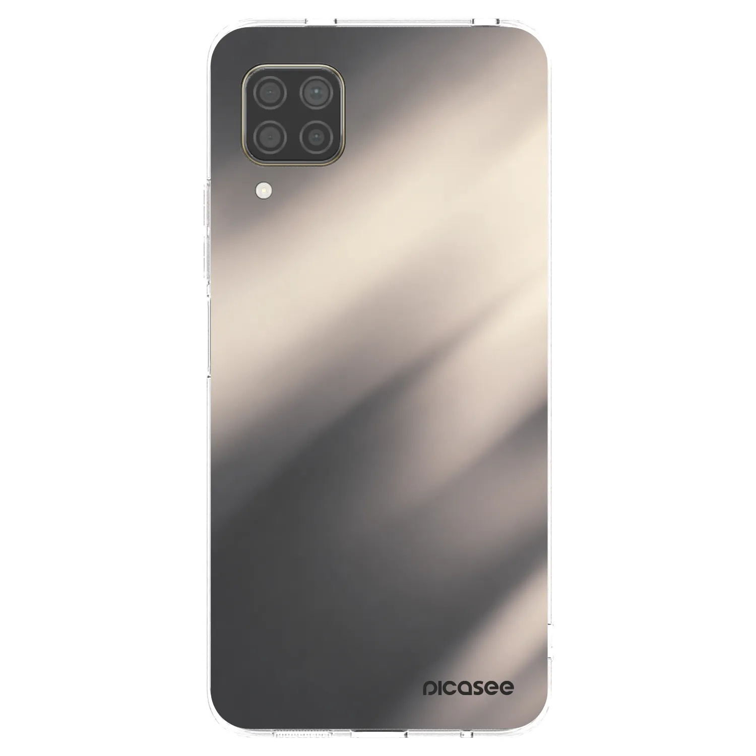 Picasee Huawei P40 Lite Hülle - Transparentes Silikon - Smoky Beige