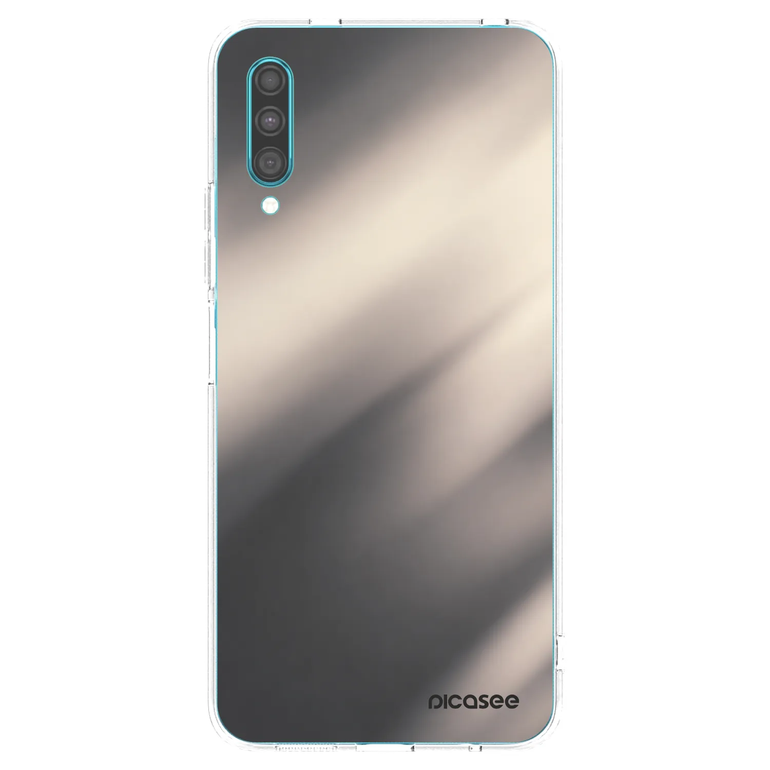 Picasee Samsung Galaxy A30s A307F Hülle - Transparentes Silikon - Smoky Beige