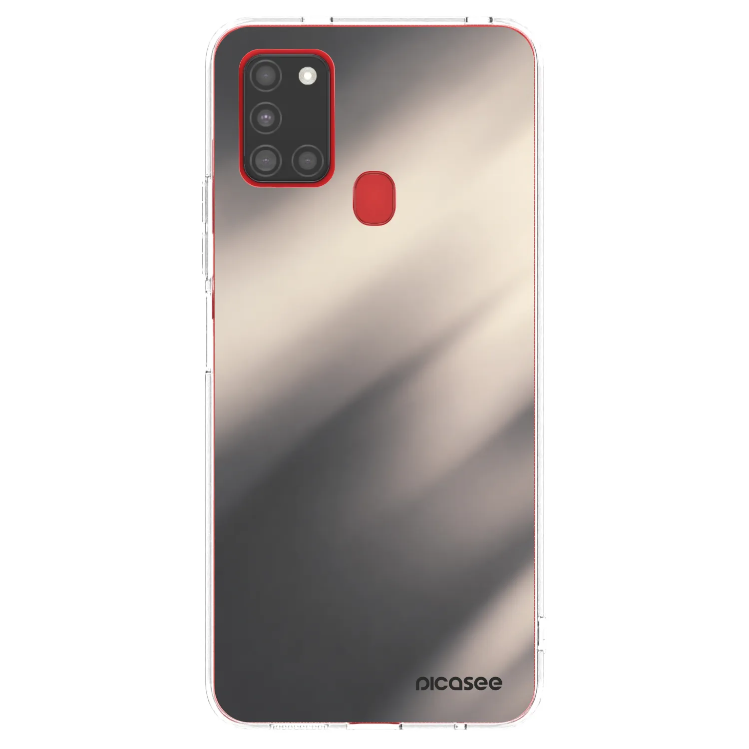 Picasee Samsung Galaxy A21s Hülle - Transparentes Silikon - Smoky Beige