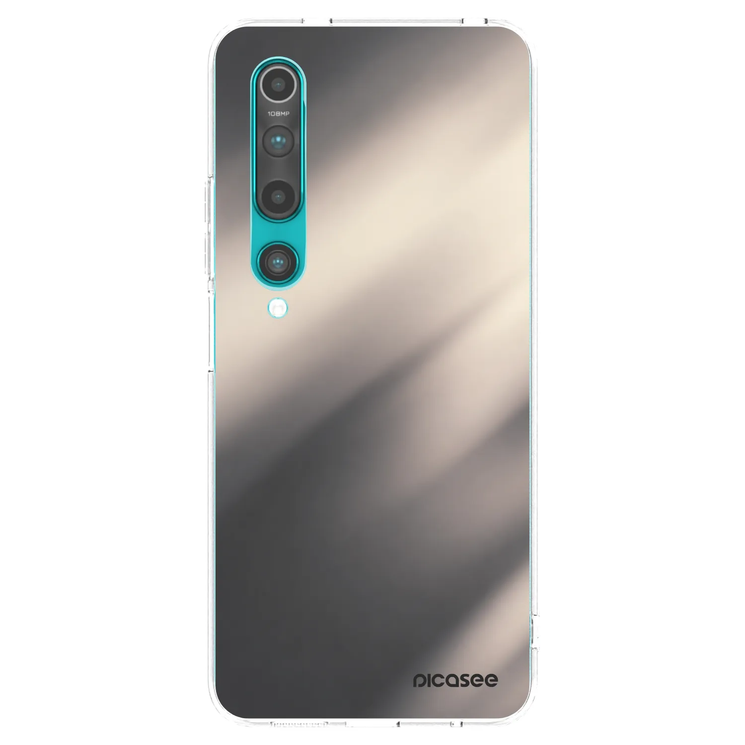 Picasee Xiaomi Mi 10 Hülle - Transparentes Silikon - Smoky Beige
