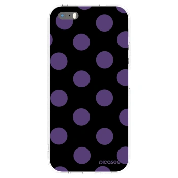 Apple iPhone 5/5S/SE Hülle - Transparentes Silikon - Big flickers