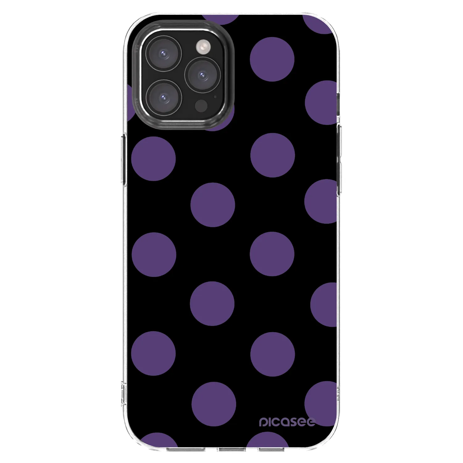 Picasee Apple iPhone 12 Pro Max Hülle - Transparentes Silikon - Big flickers