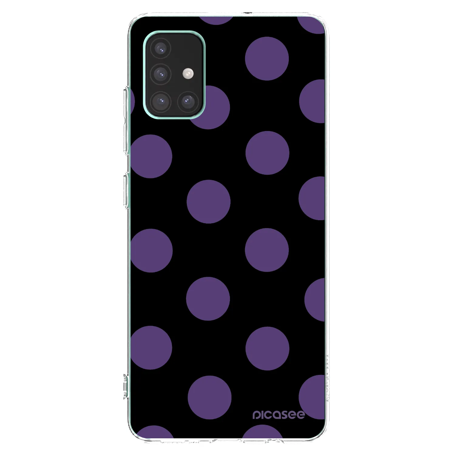 Picasee Samsung Galaxy M51 M515F Hülle - Transparentes Silikon - Big flickers