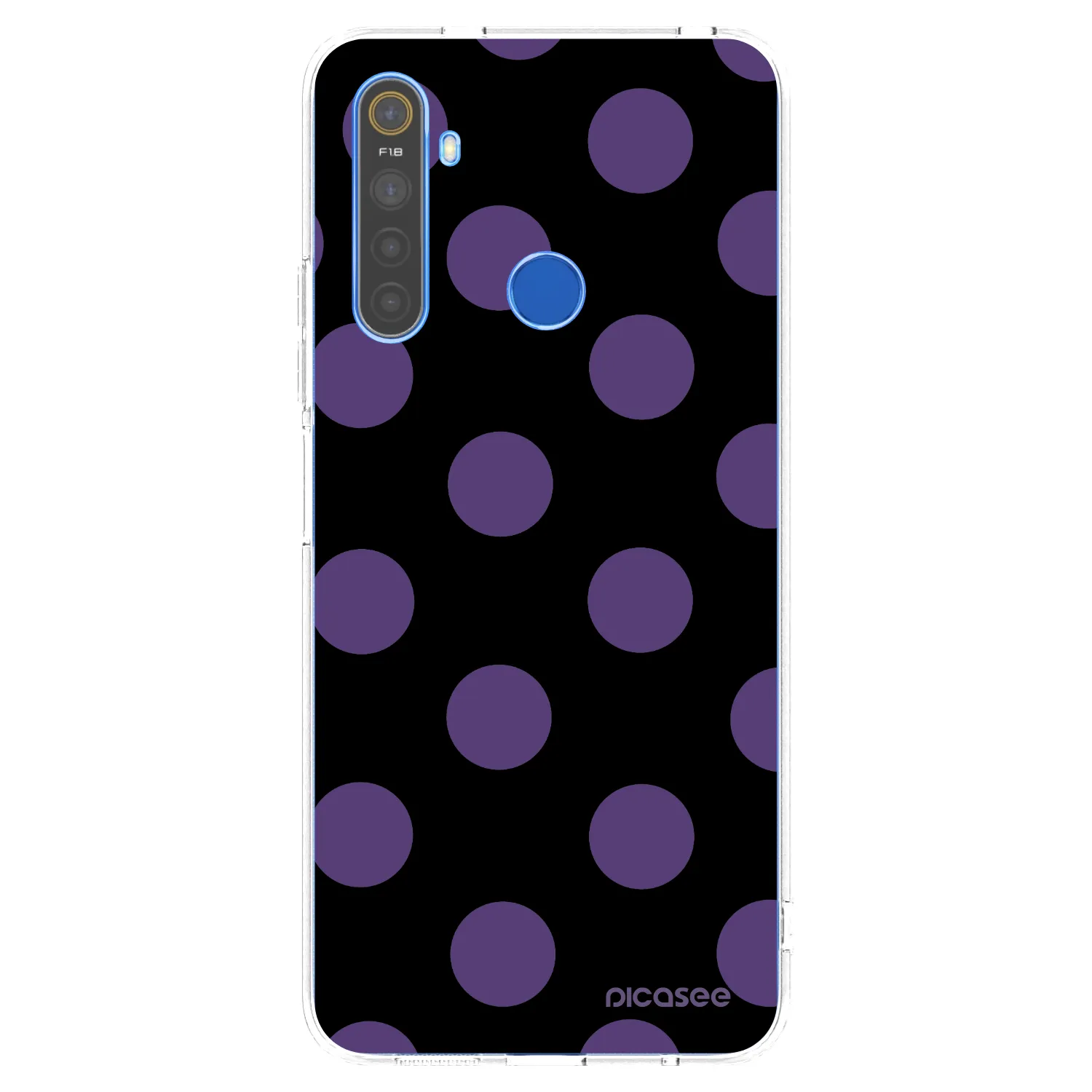 Picasee Realme 5 Hülle - Transparentes Silikon - Big flickers
