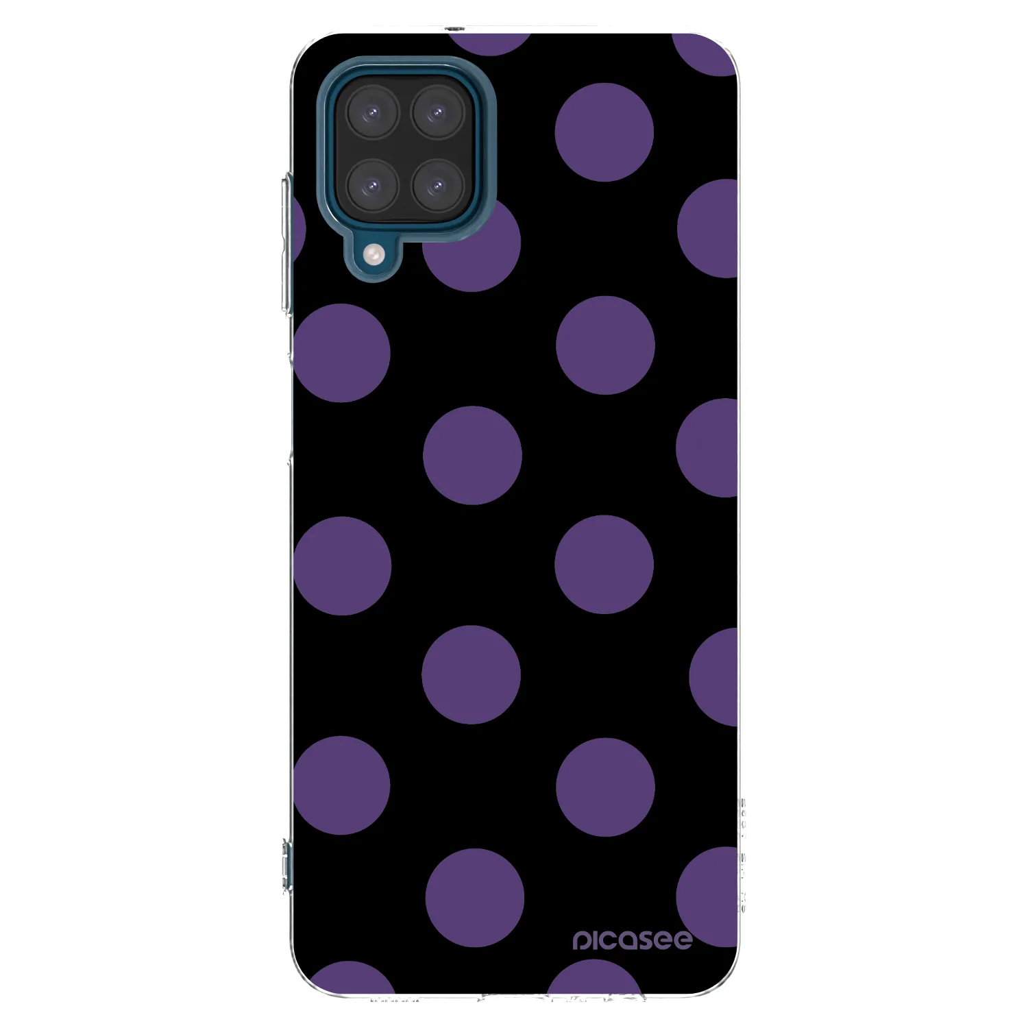 Picasee Samsung Galaxy A12 A125F Hülle - Transparentes Silikon - Big flickers