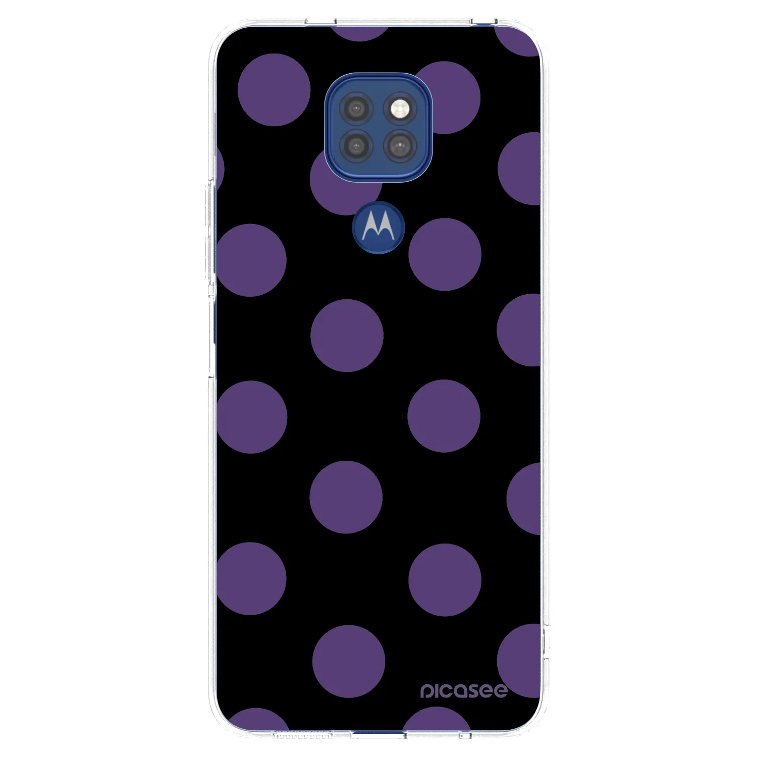 Picasee Motorola Moto G9 Play Hülle - Transparentes Silikon - Big flickers