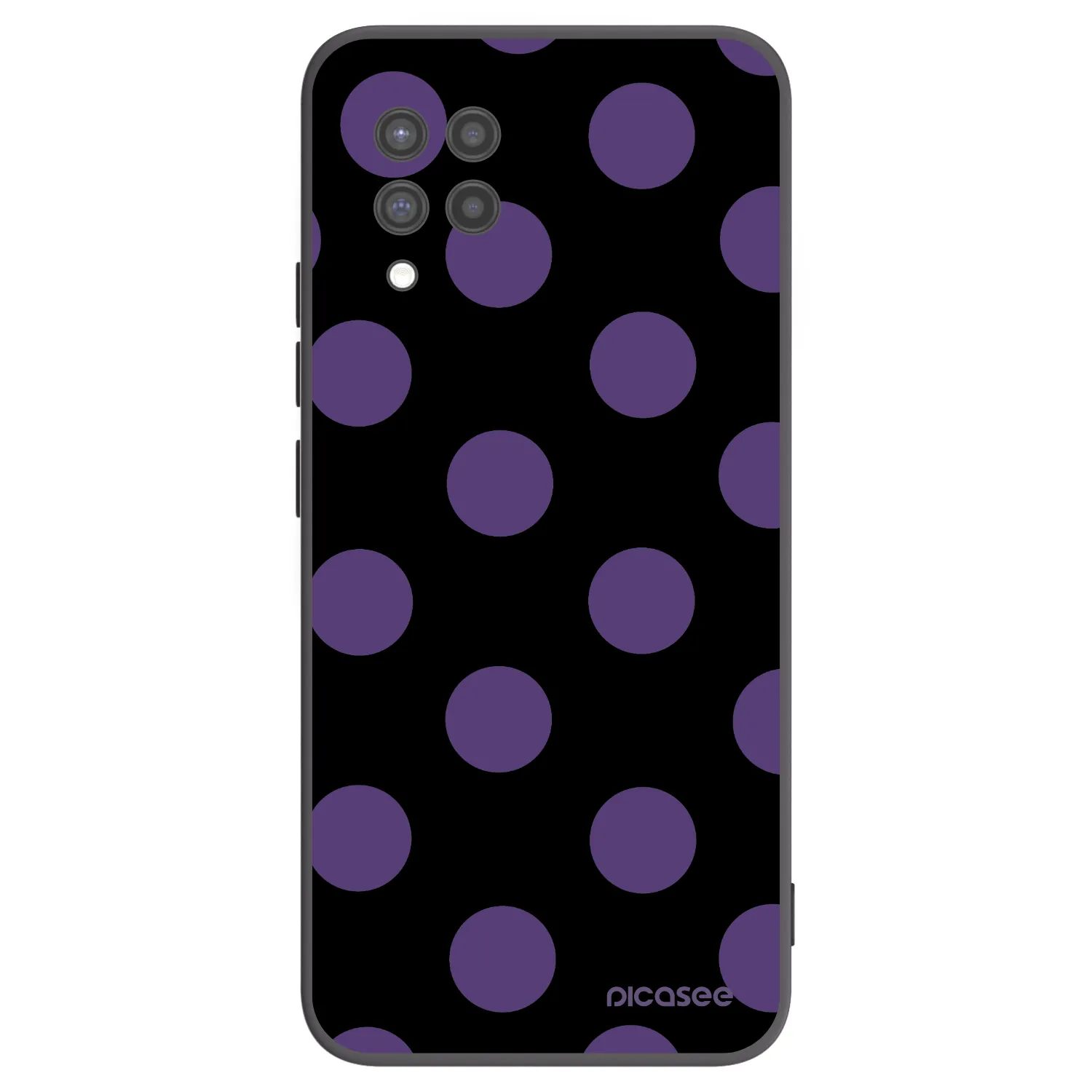 Picasee Samsung Galaxy A42 A426B Hülle - Schwarzes Silikon - Big flickers