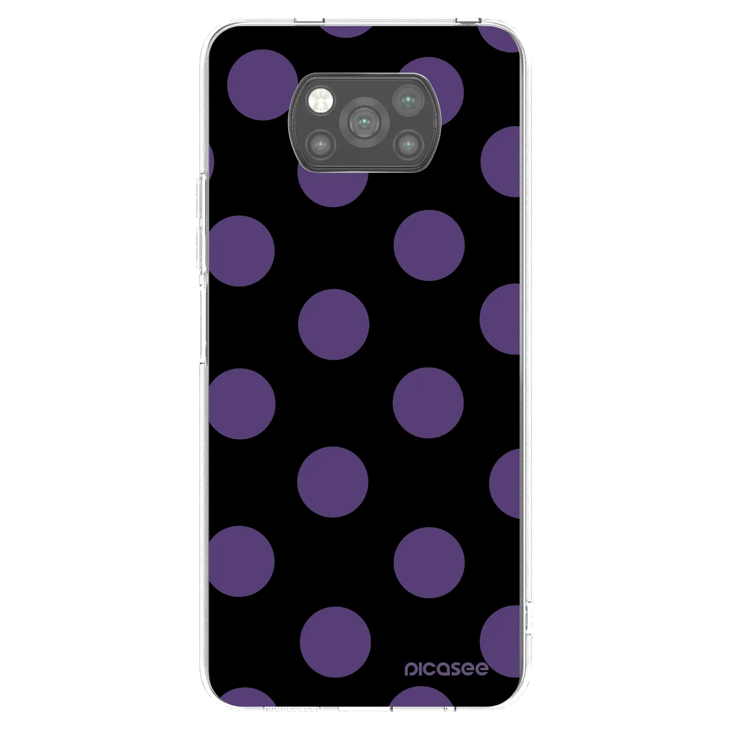 Picasee Xiaomi Poco X3 Pro Hülle - Schwarzes Silikon - Big flickers