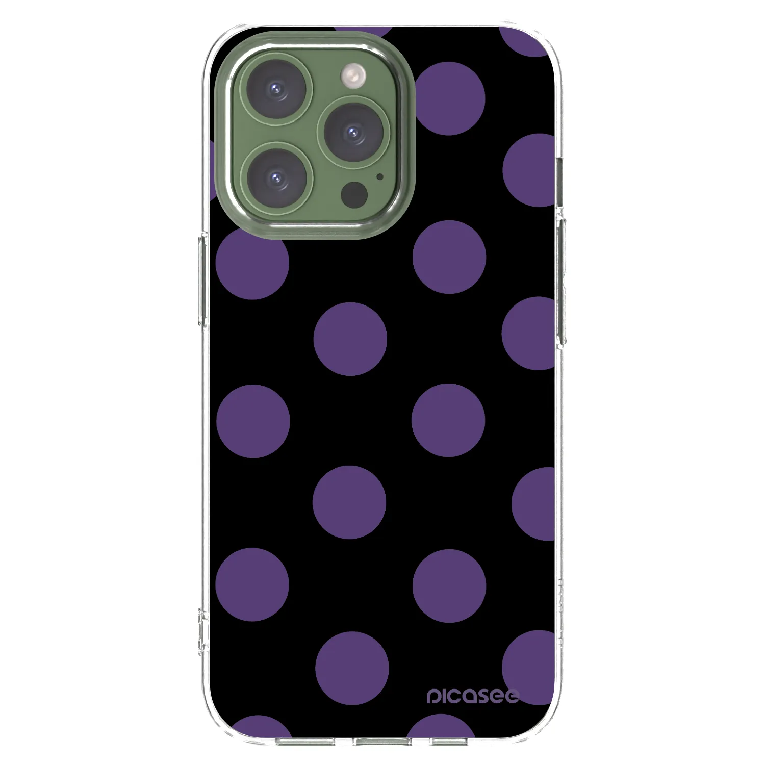 Picasee Apple iPhone 13 Pro Hülle - Transparentes Silikon - Big flickers