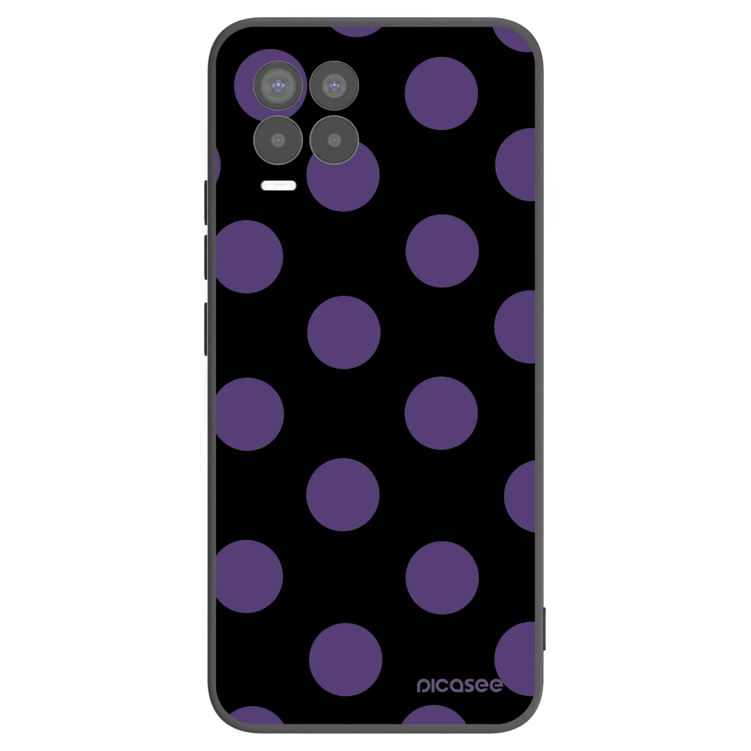 Picasee Realme 8 Pro Hülle - Schwarzes Silikon - Big flickers