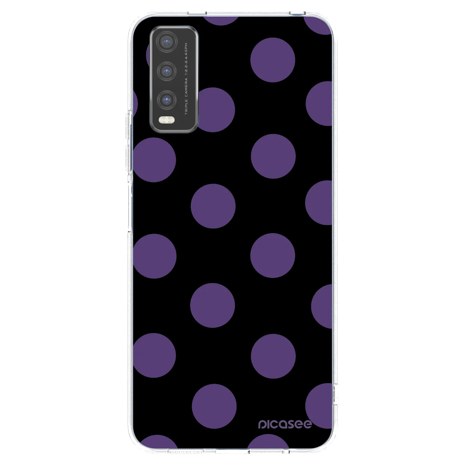 Picasee Vivo Y20s Hülle - Transparentes Silikon - Big flickers