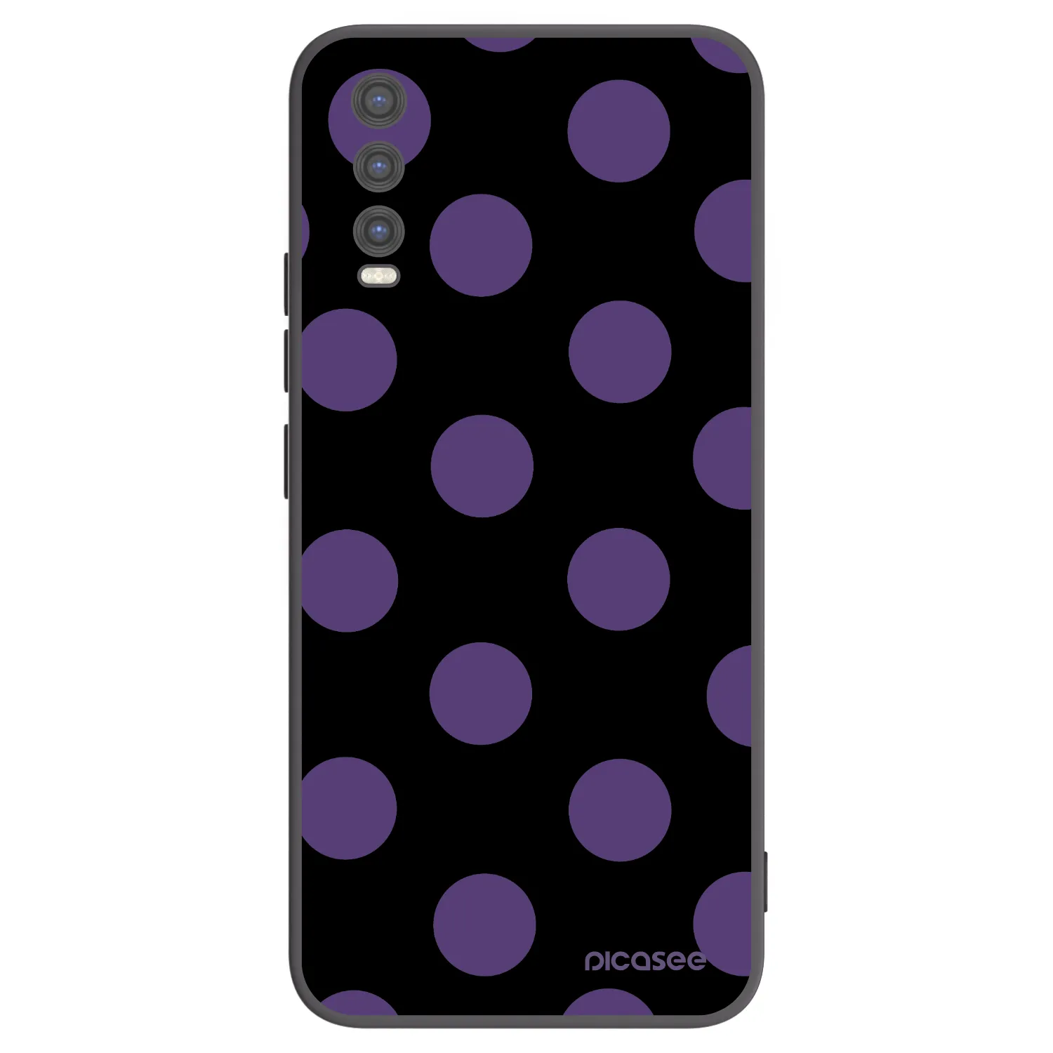 Picasee Vivo Y20s Hülle - Schwarzes Silikon - Big flickers