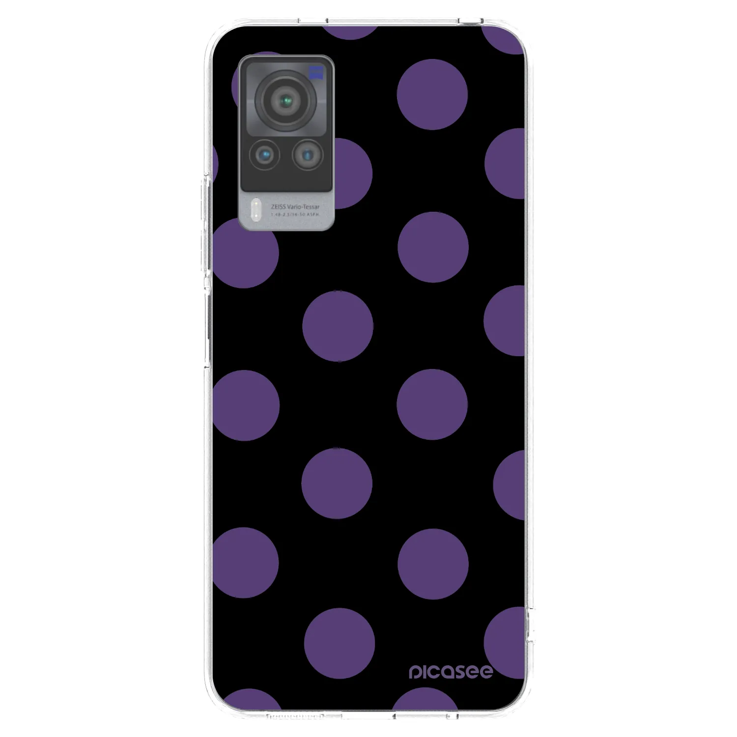 Picasee Vivo X60 Pro 5G Hülle - Transparentes Silikon - Big flickers