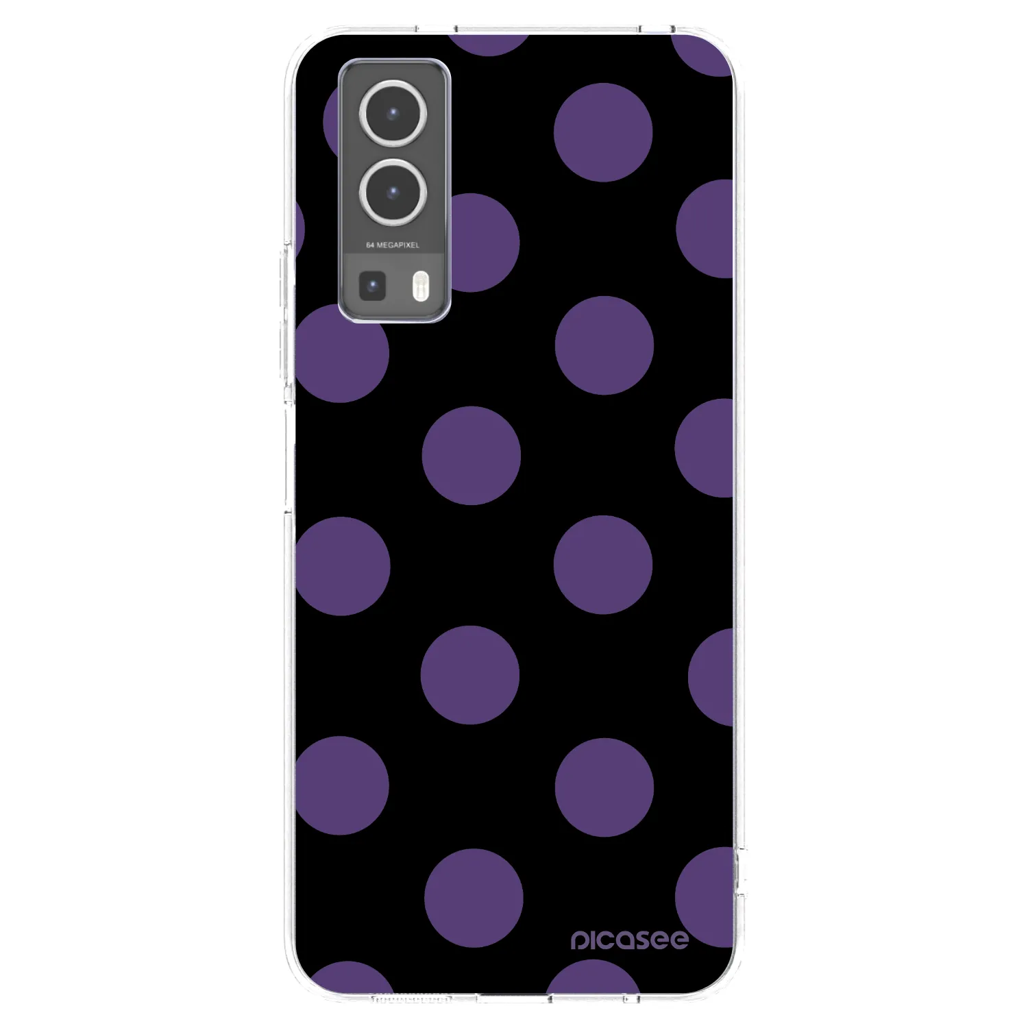 Picasee Vivo Y72 5G Hülle - Transparentes Silikon - Big flickers