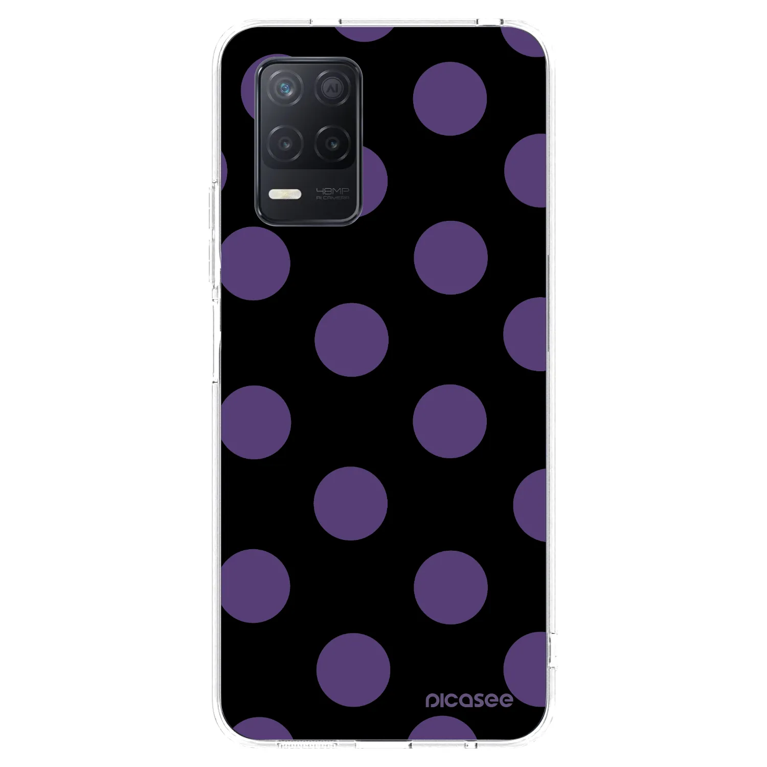 Picasee Realme 8 5G Hülle - Transparentes Silikon - Big flickers