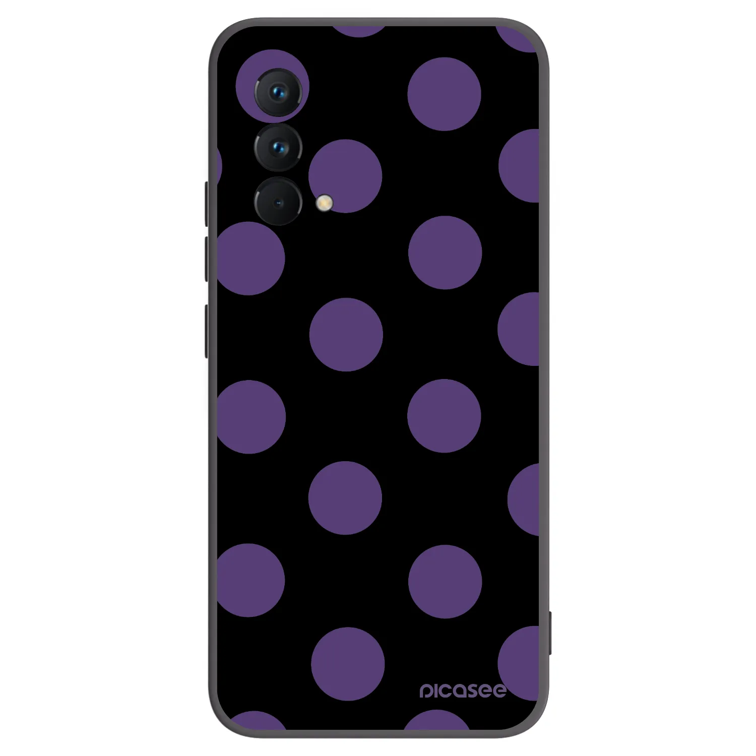 Picasee Realme GT Master Edition 5G Hülle - Schwarzes Silikon - Big flickers