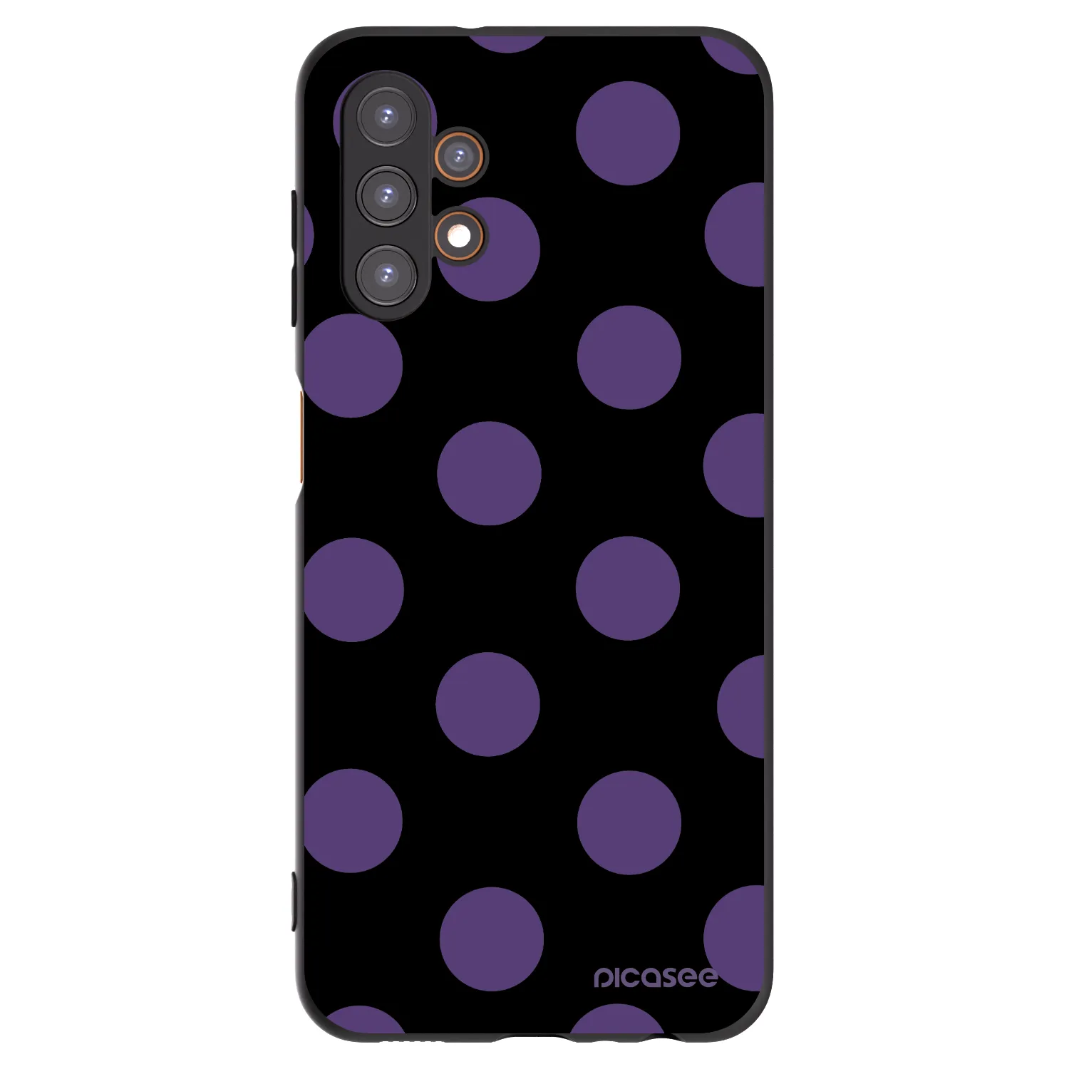 Picasee Samsung Galaxy A13 4G A135 Hülle - Schwarzes Silikon - Big flickers