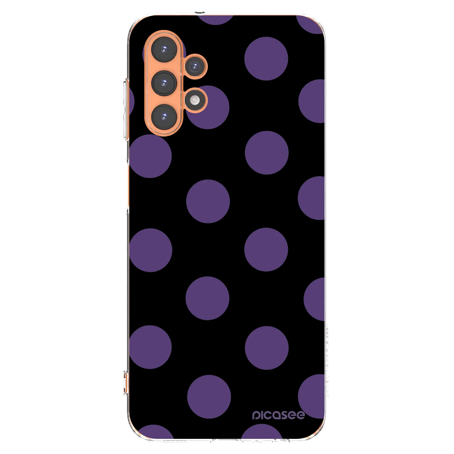 Picasee Samsung Galaxy A13 4G A135 Hülle - Transparentes Silikon - Big flickers