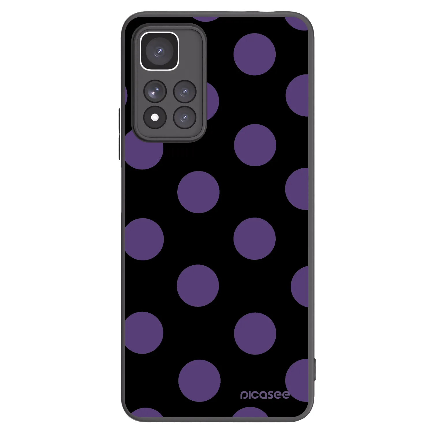 Picasee Xiaomi Redmi Note 11 Pro+ 5G Hülle - Schwarzes Silikon - Big flickers