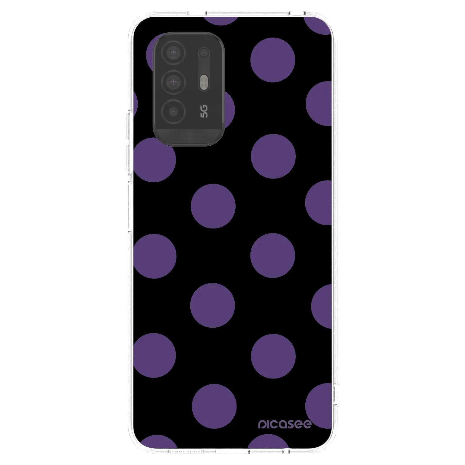 Picasee OPPO A94 5G Hülle - Transparentes Silikon - Big flickers