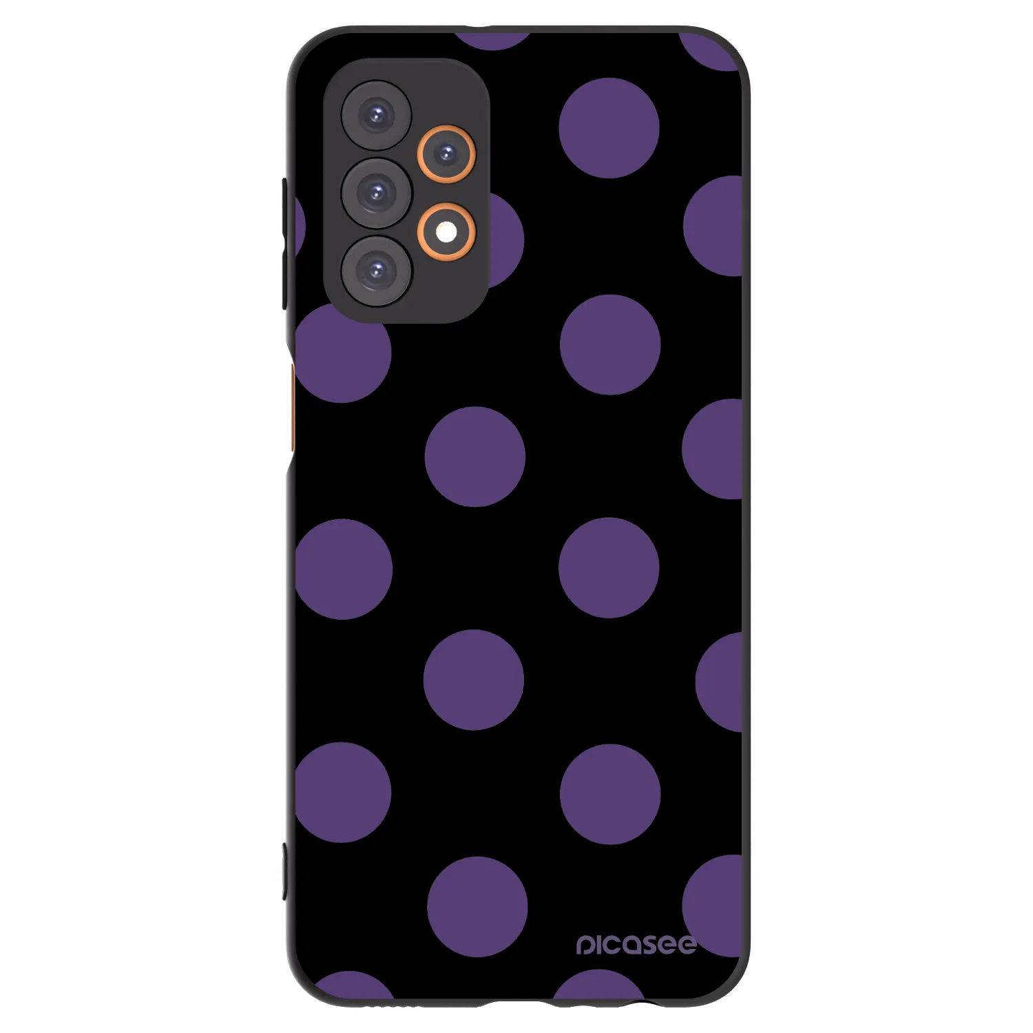 Picasee Samsung Galaxy A23 A235F 4G Hülle - Schwarzes Silikon - Big flickers