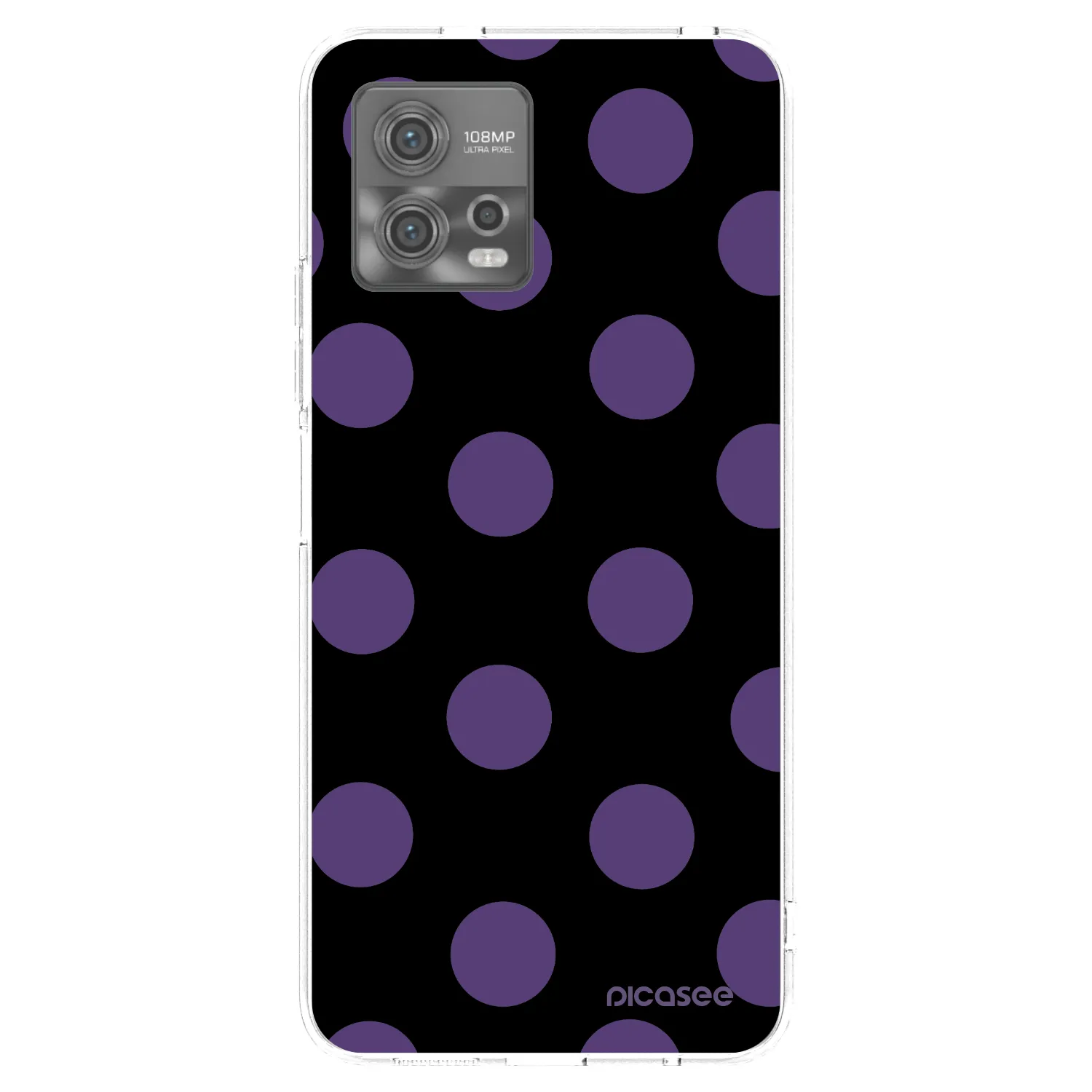 Picasee Motorola Moto G72 Hülle - Transparentes Silikon - Big flickers