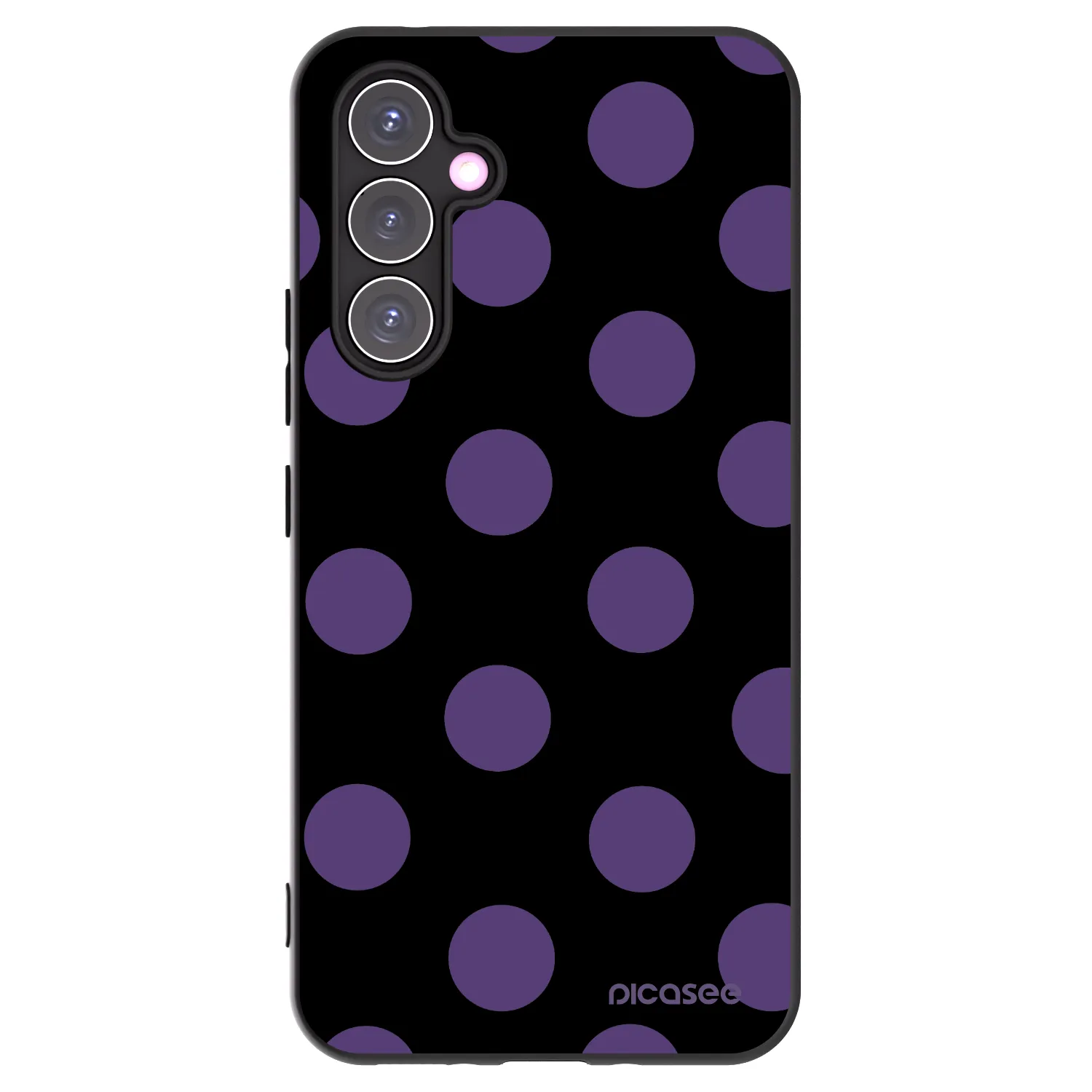 Picasee Samsung Galaxy A54 5G A546B Hülle - Schwarzes Silikon - Big flickers