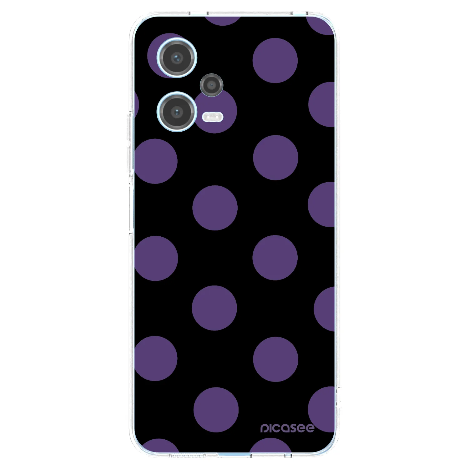 Picasee Xiaomi Redmi Note 12 5G Hülle - Transparentes Silikon - Big flickers