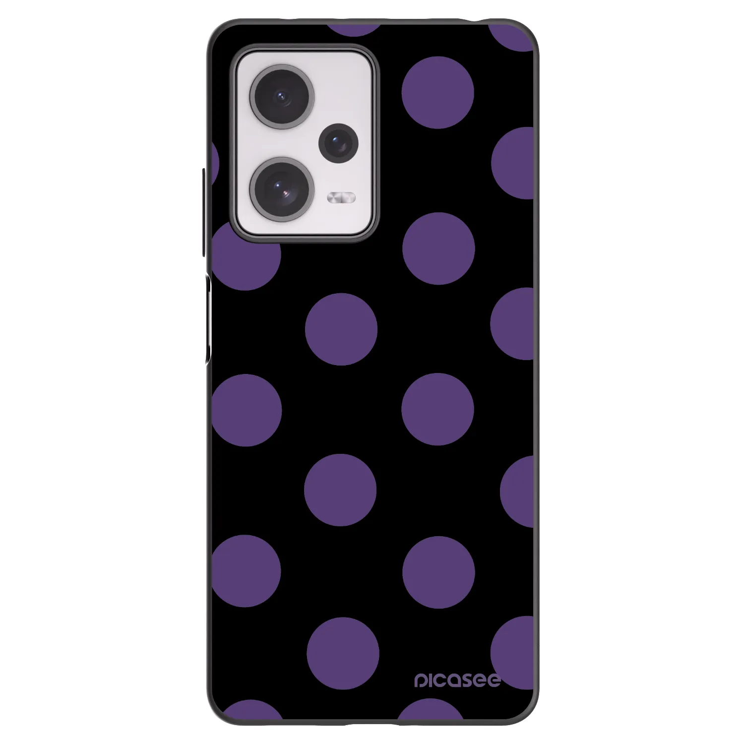 Picasee Xiaomi Redmi Note 12 Pro+ 5G Hülle - Schwarzes Silikon - Big flickers