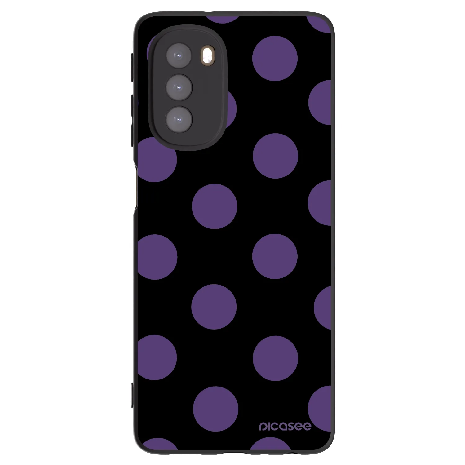 Picasee Motorola Moto G51 Hülle - Schwarzes Silikon - Big flickers