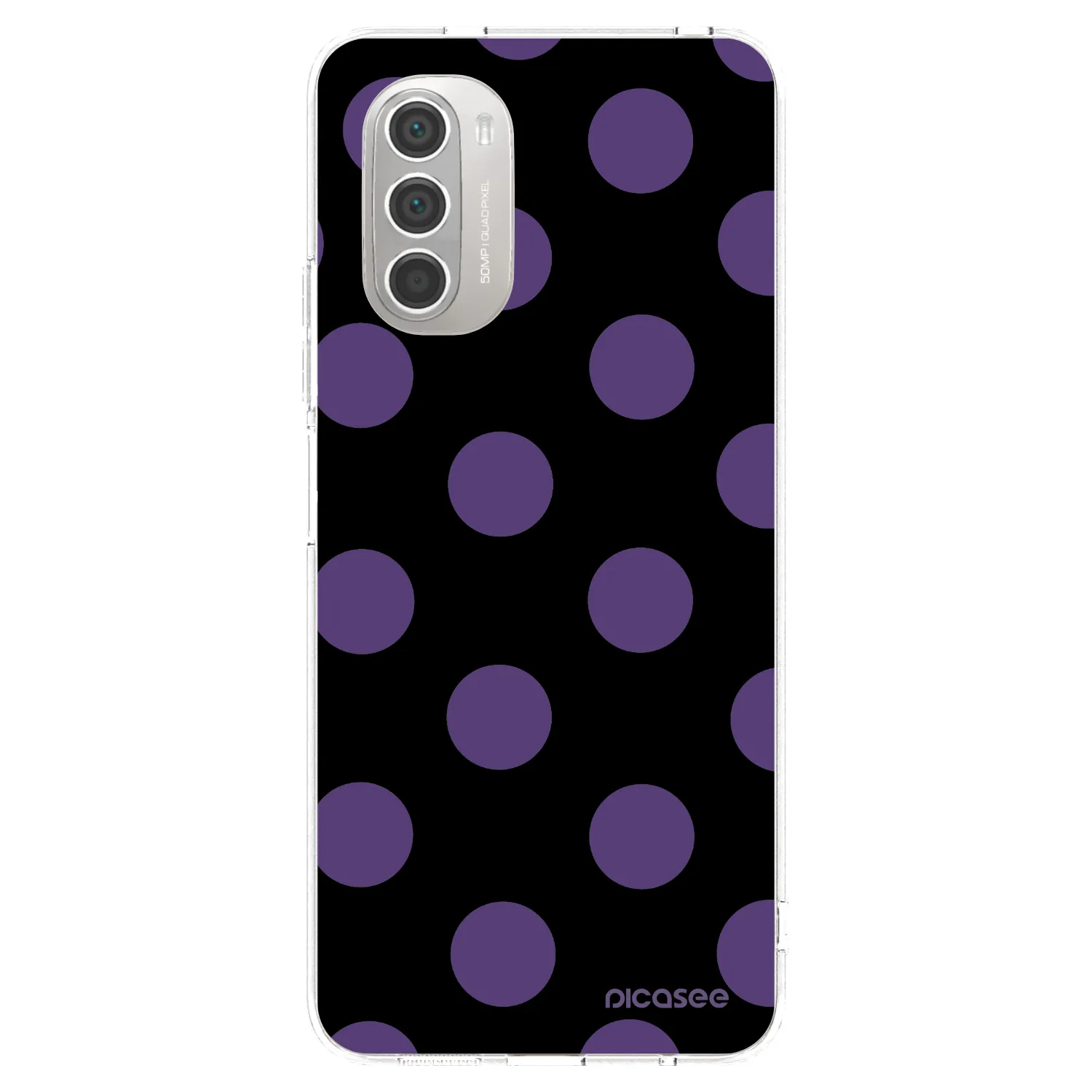 Picasee Motorola Moto G51 Hülle - Transparentes Silikon - Big flickers