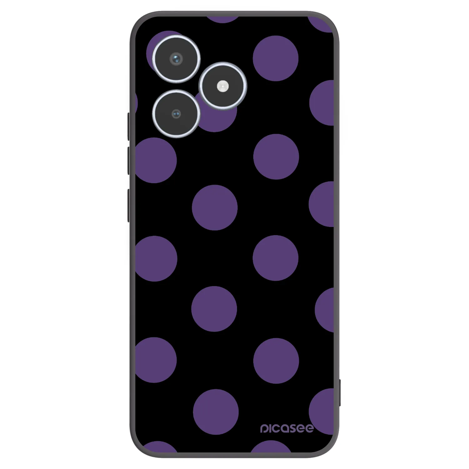 Picasee Realme C53 Hülle - Schwarzes Silikon - Big flickers