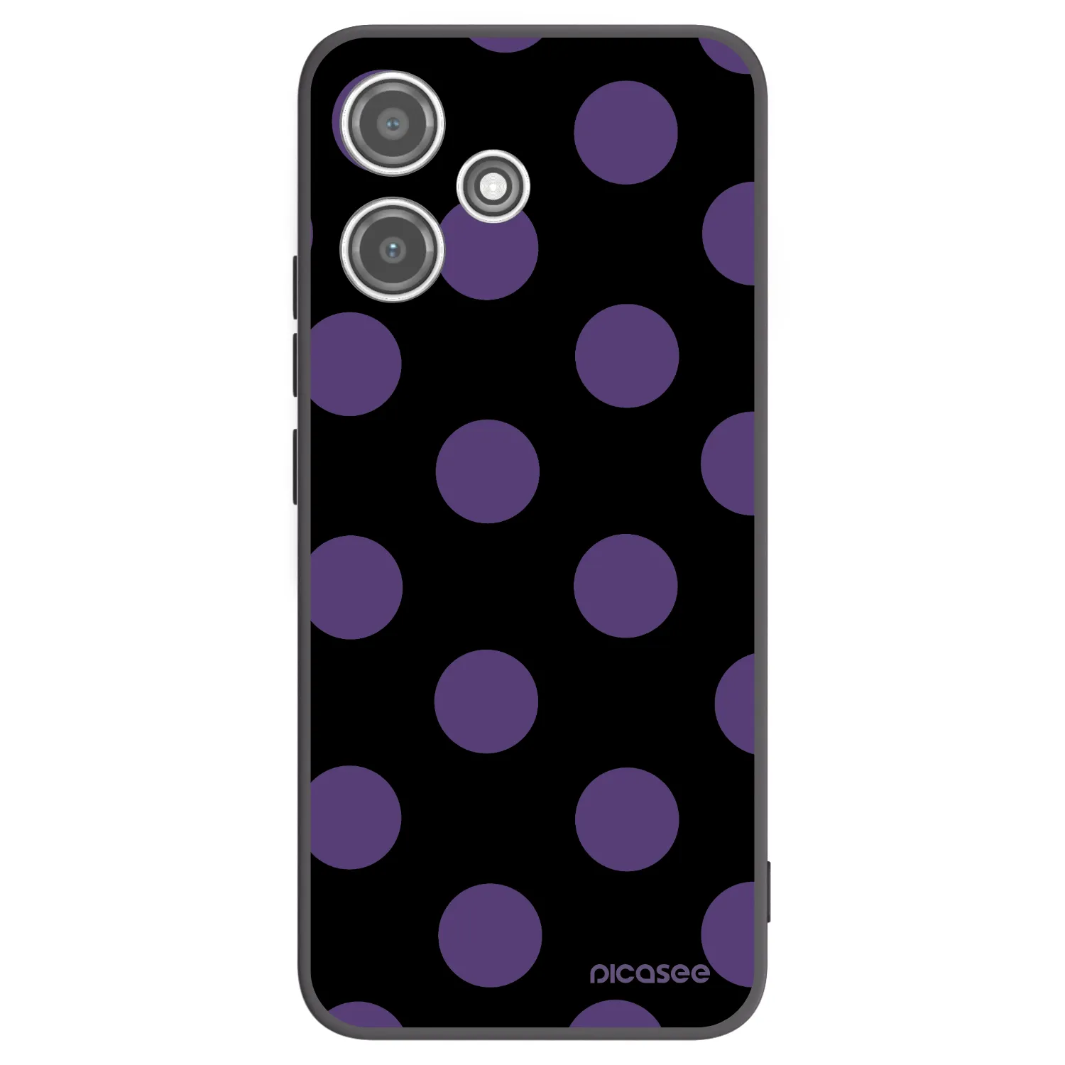 Picasee Xiaomi Redmi 12 5G Hülle - Schwarzes Silikon - Big flickers
