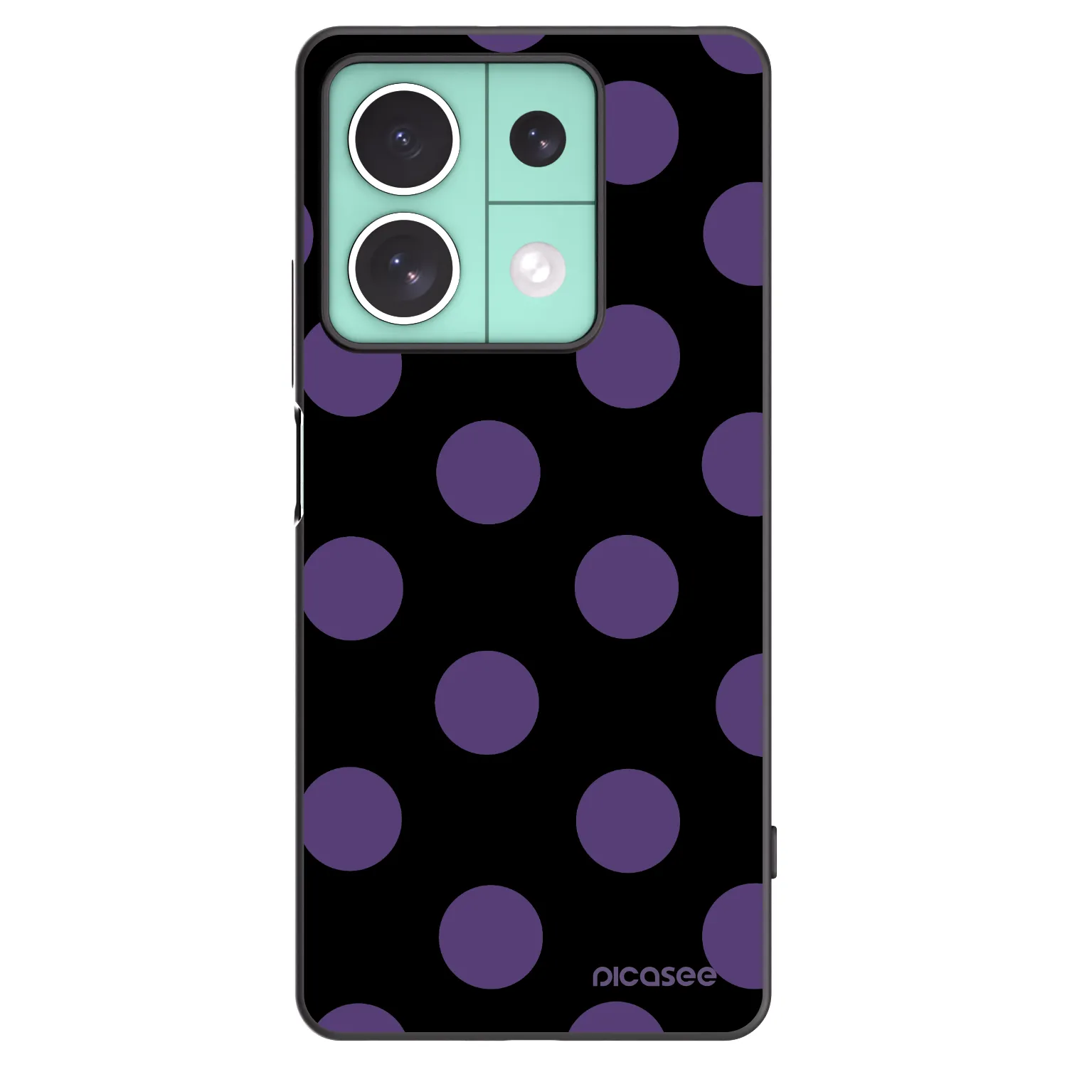Picasee Xiaomi Redmi Note 13 5G Hülle - Schwarzes Silikon - Big flickers