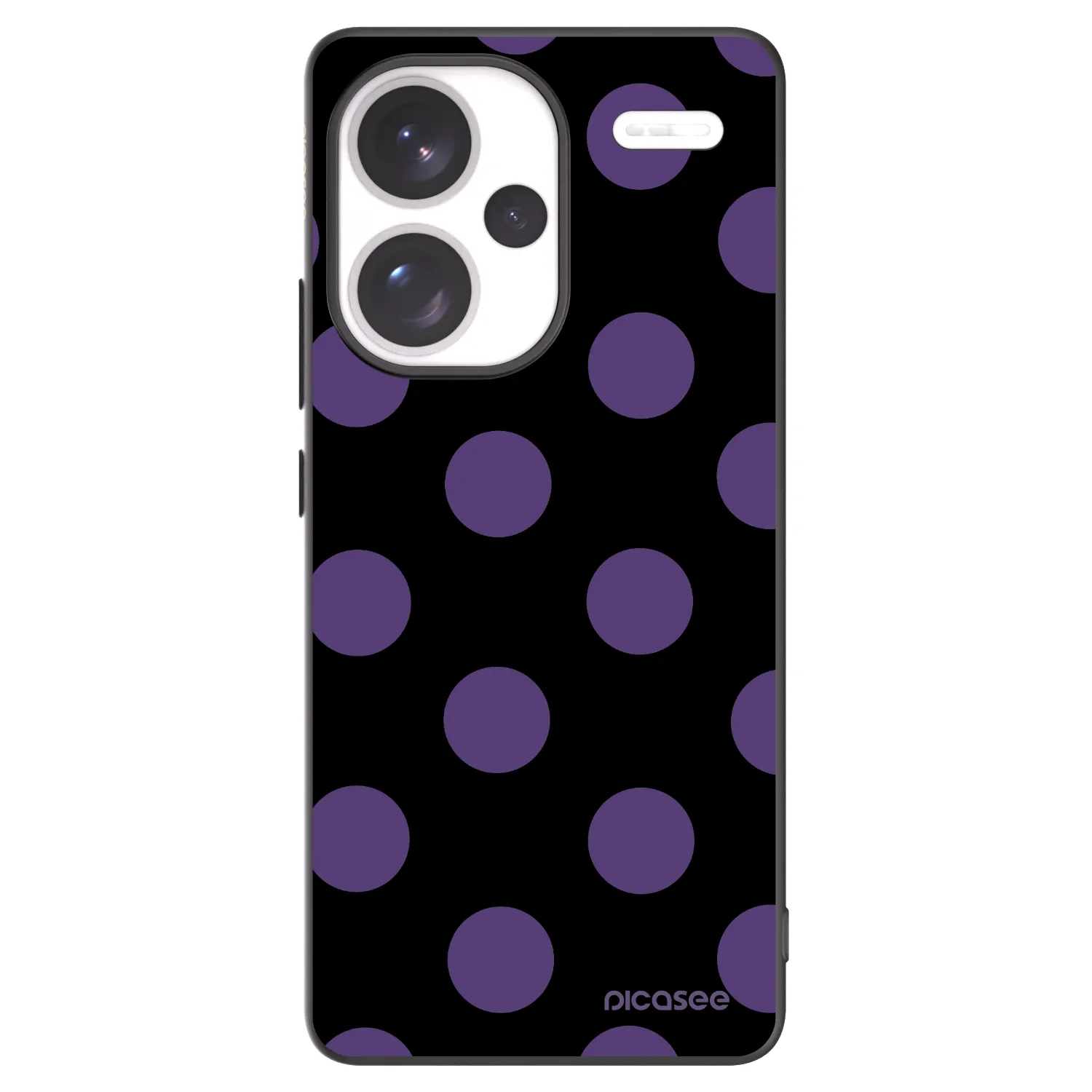 Picasee Xiaomi Redmi Note 13 Pro+ 5G Hülle - Schwarzes Silikon - Big flickers