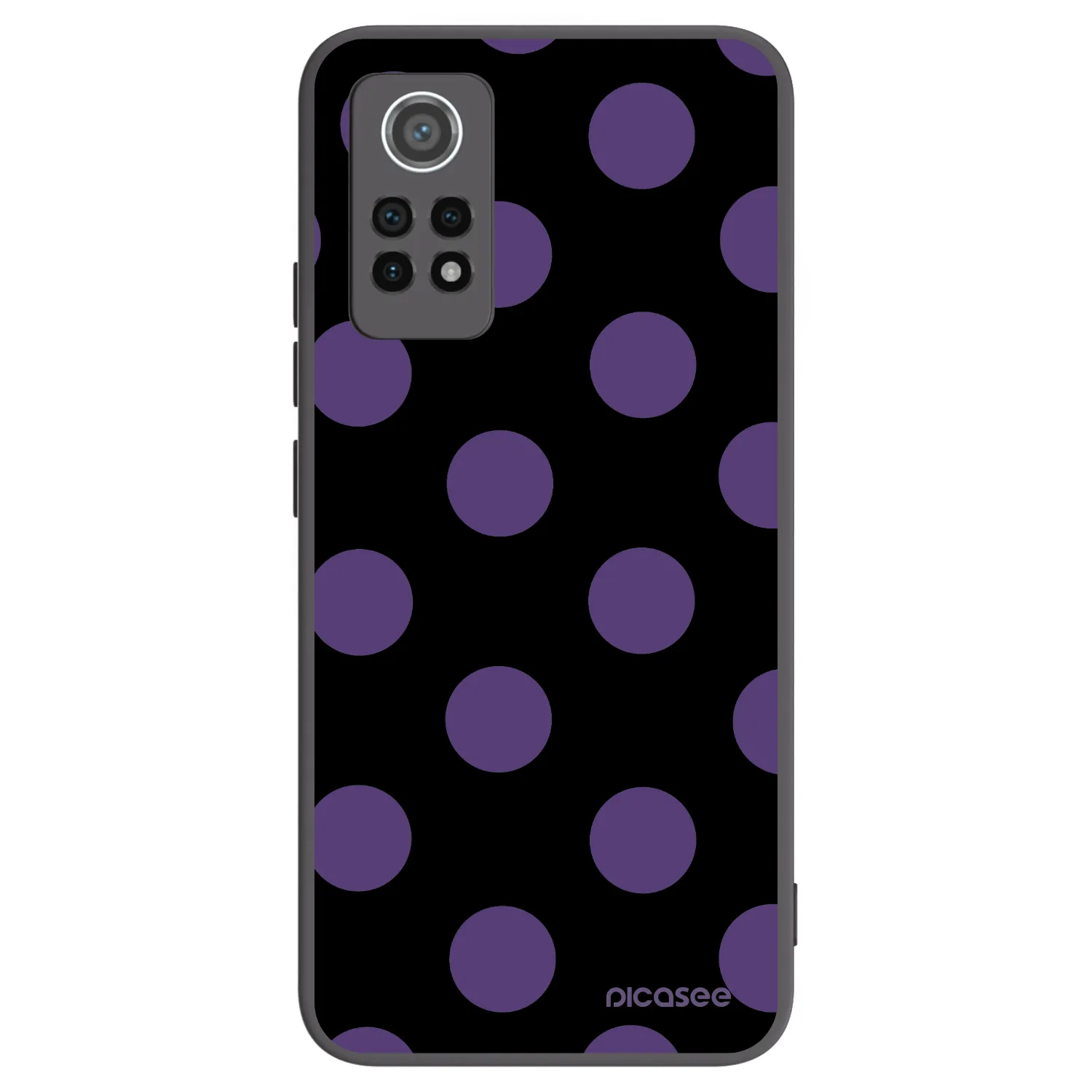 Picasee Xiaomi Redmi Note 12 Pro 4G Hülle - Schwarzes Silikon - Big flickers