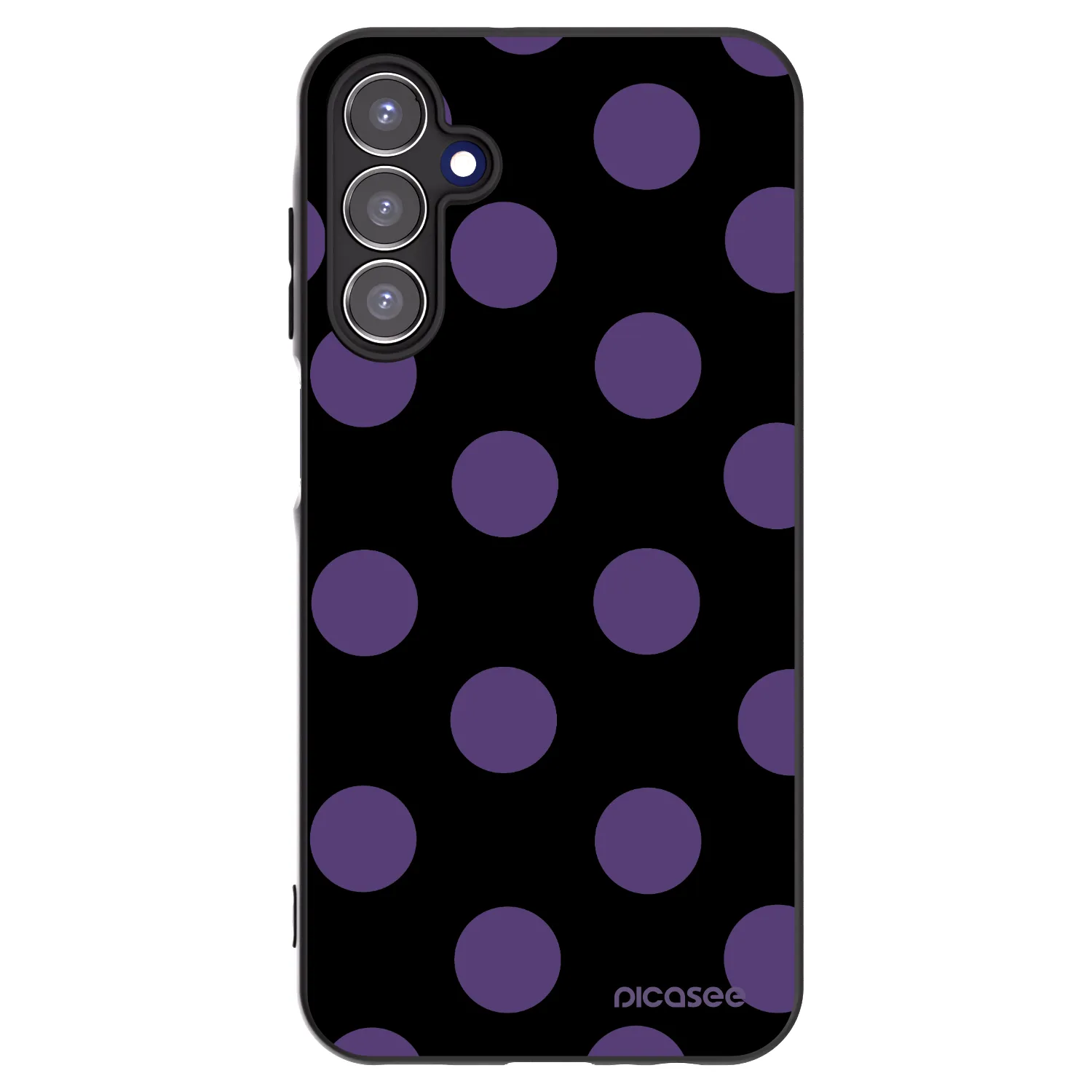 Picasee Samsung Galaxy A15 A156B 5G Hülle - Schwarzes Silikon - Big flickers