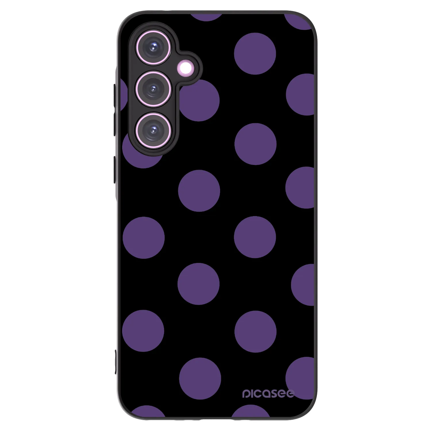 Picasee Samsung Galaxy A35 5G A356B Hülle - Schwarzes Silikon - Big flickers