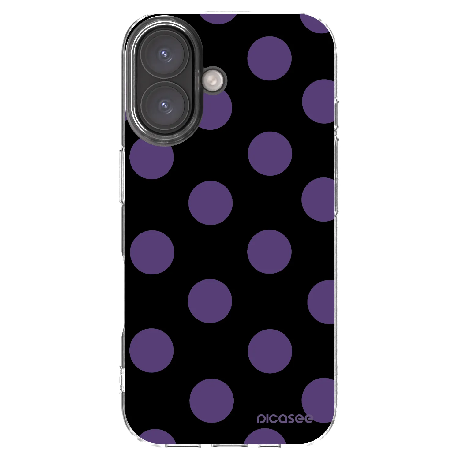 Picasee Apple iPhone 16 Hülle - Transparentes Silikon - Big flickers